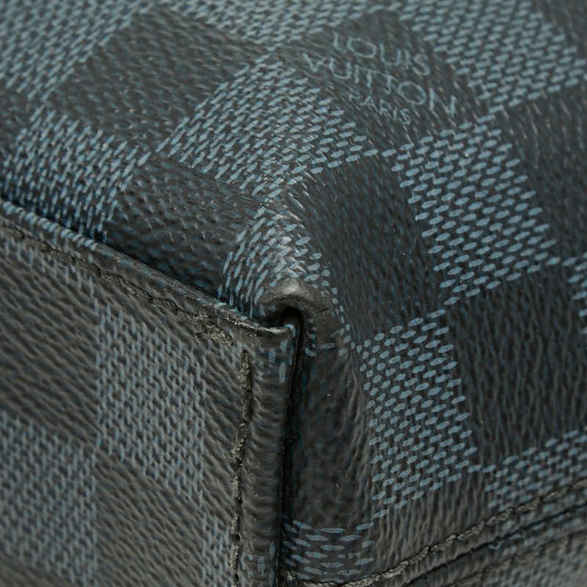 Louis Vuitton Navy Black Pvc Leather (Pre-Owned)