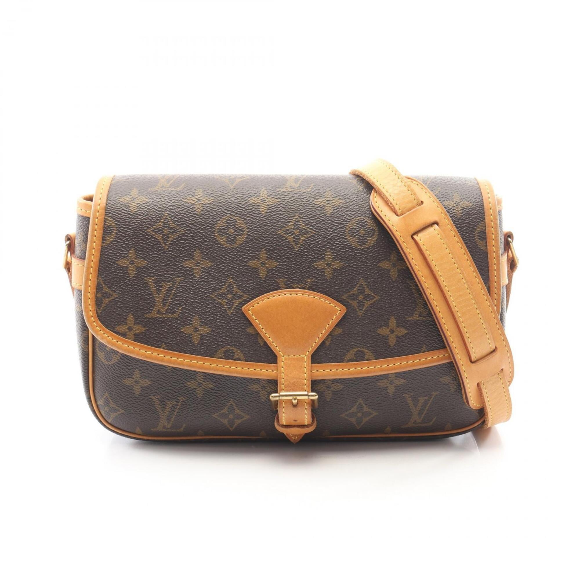 Louis Vuitton Brown Pvc Coated Canvas Leather Handbag Shoulder Bag (Pre-Owned)