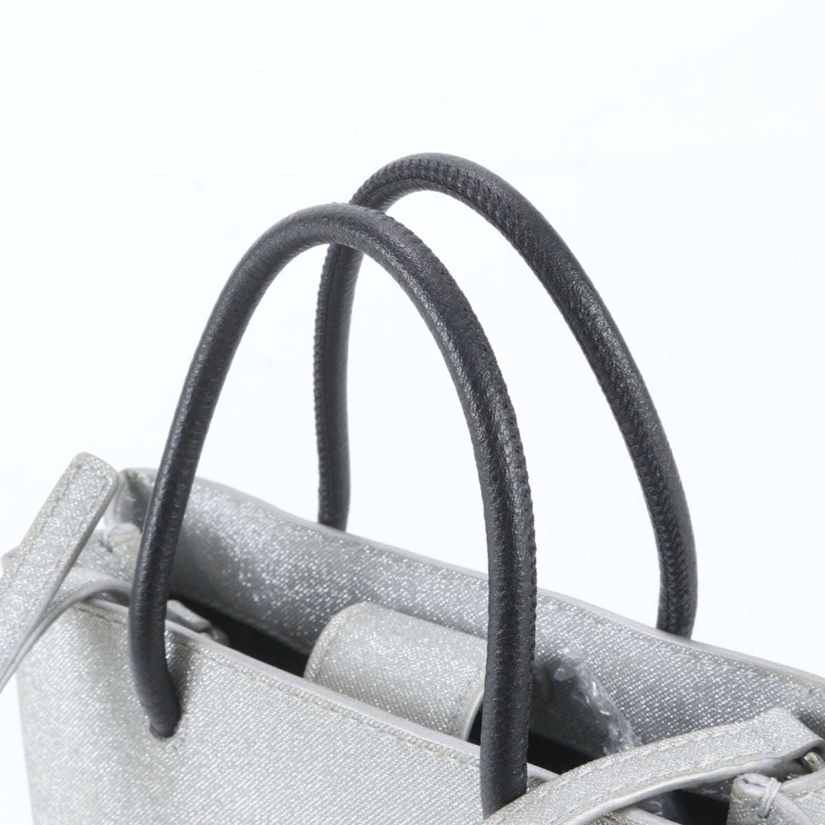 Balenciaga Black Silver Handbag Shoulder Bag (Pre-Owned)
