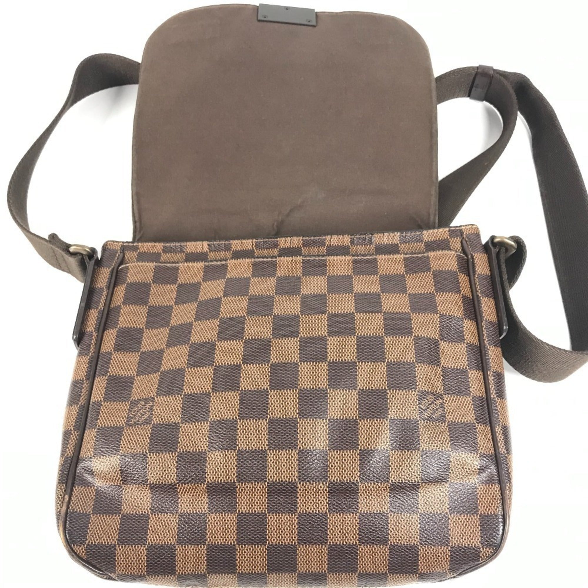 Louis Vuitton Brown Damier Canvas Ebene Damier Canvas Shoulder Bag (Pre-Owned)