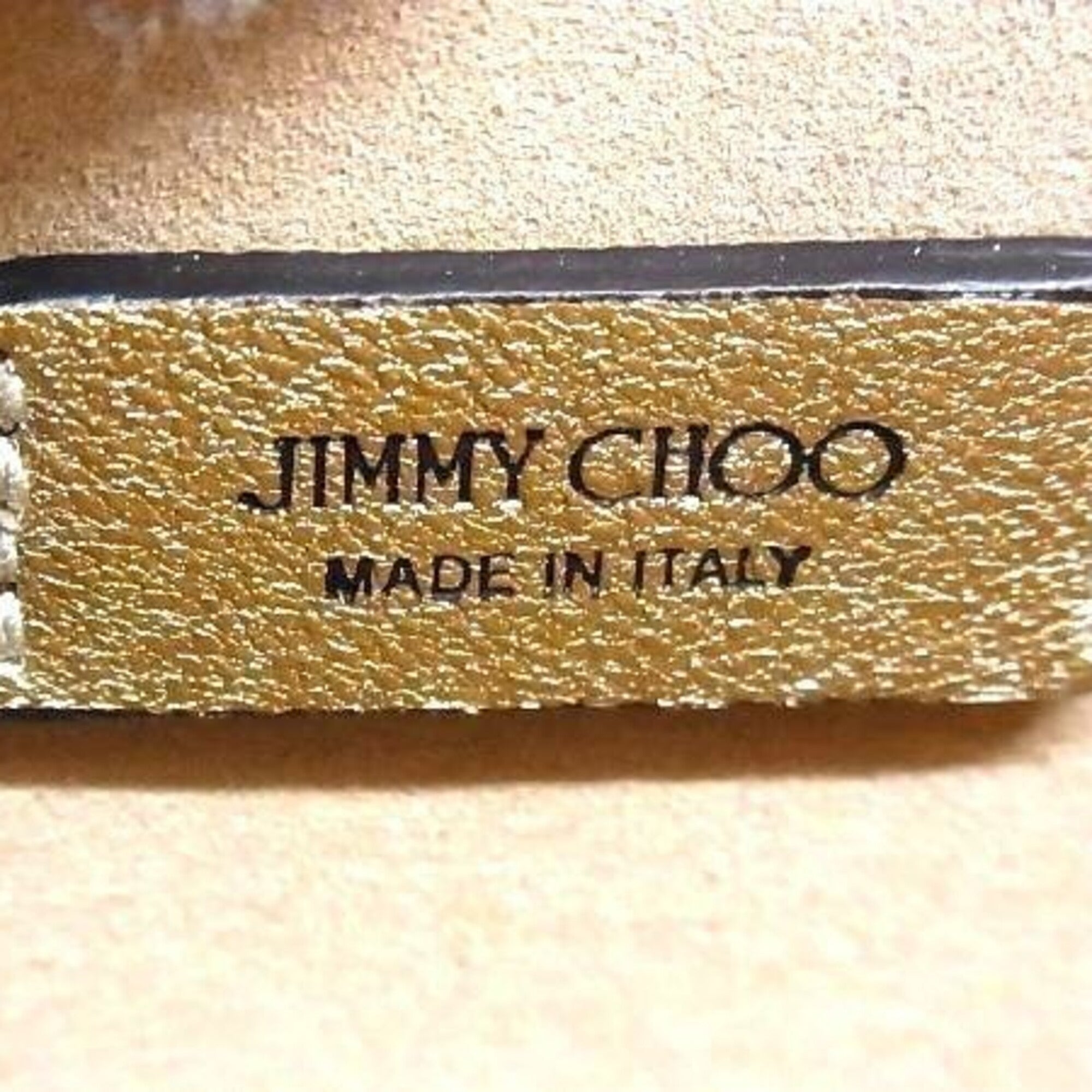 Jimmy Choo Gold Leather Shoulder Bag (Pre-Owned)