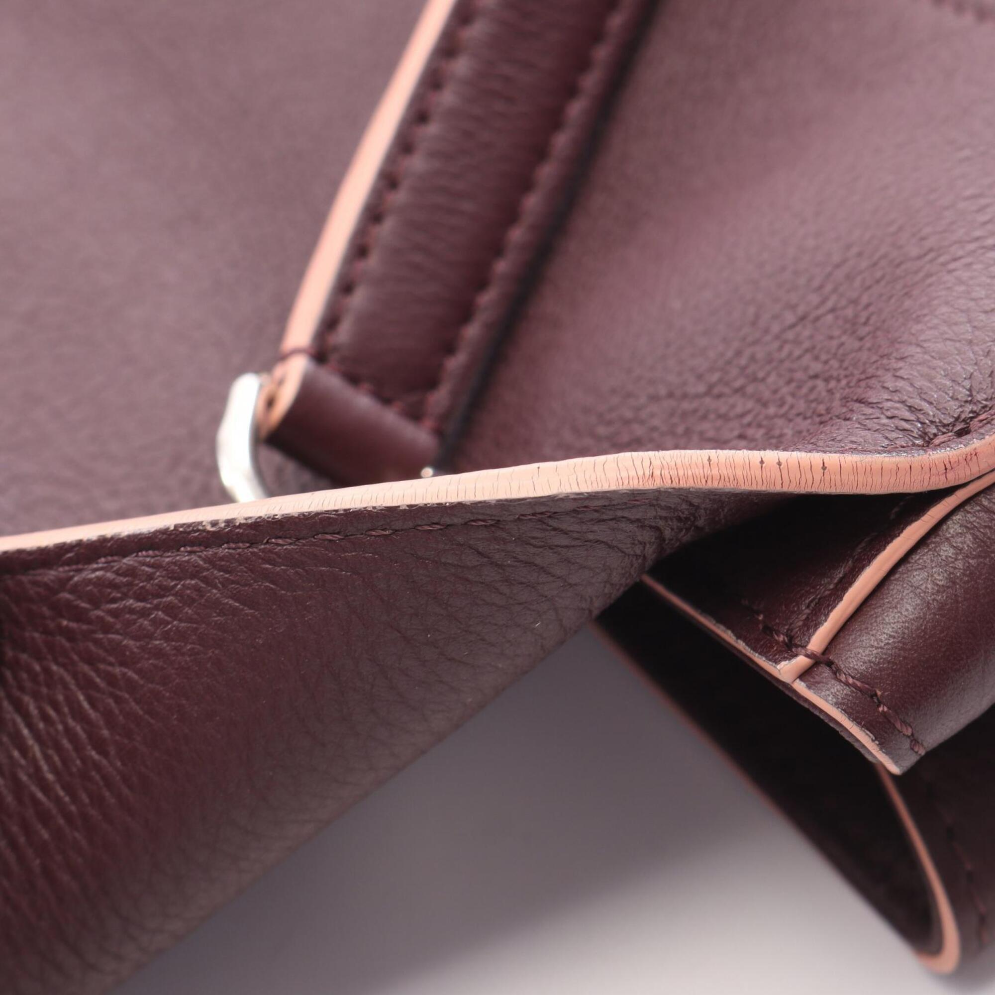 Louis Vuitton Bordeaux Leather Handbag (Pre-Owned)