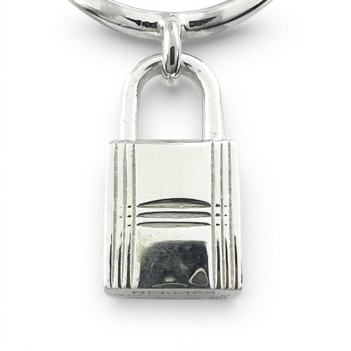 Hermes Silver Silver 925 Band Ring (Pre-Owned)