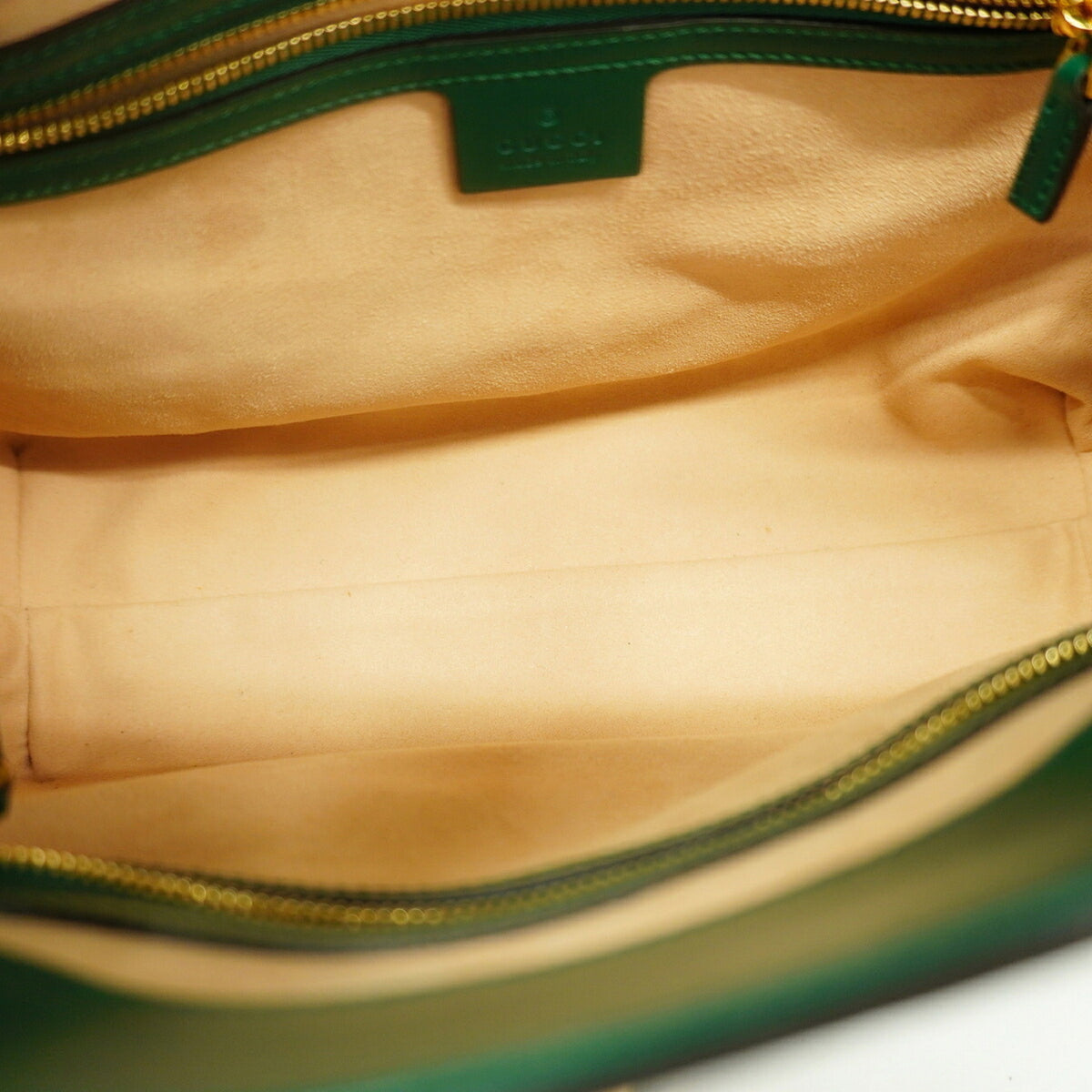 Gucci Green Leather Handbag (Pre-Owned)