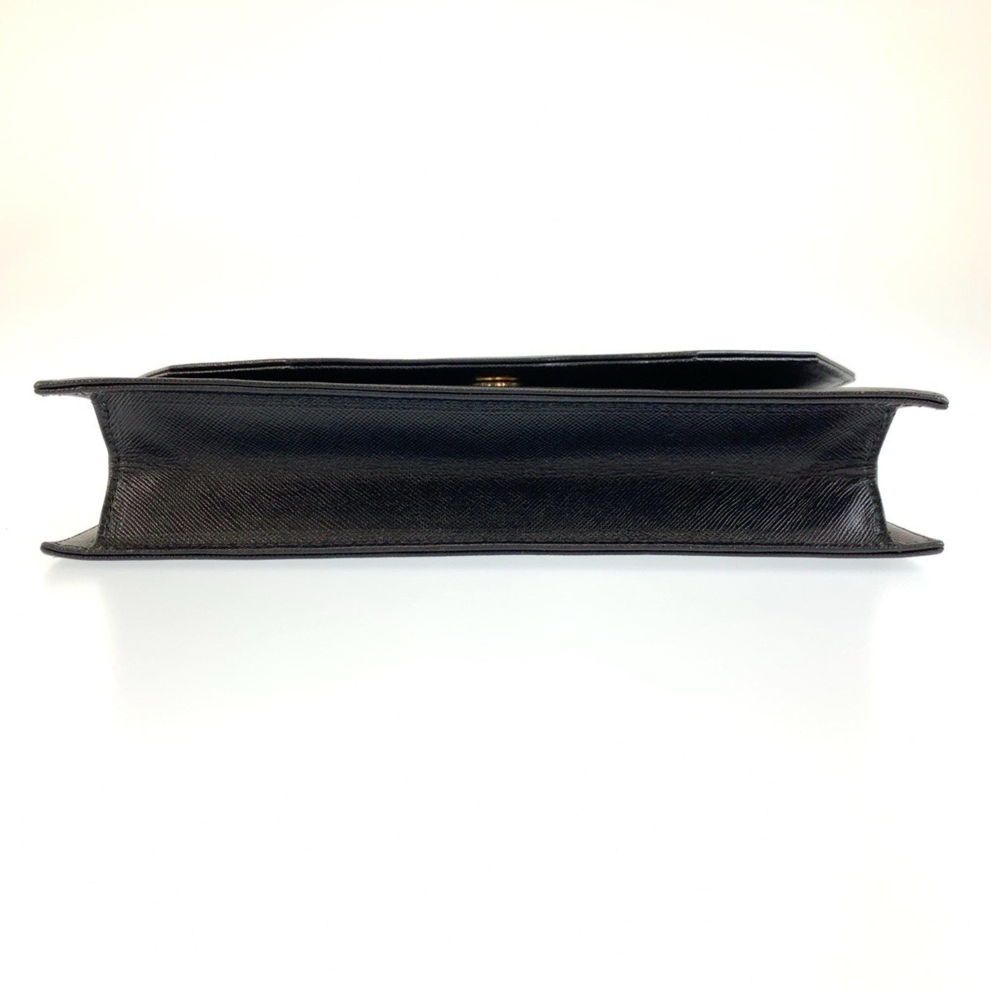 Yves Saint Laurent Black Leather Clutch Bag (Pre-Owned)
