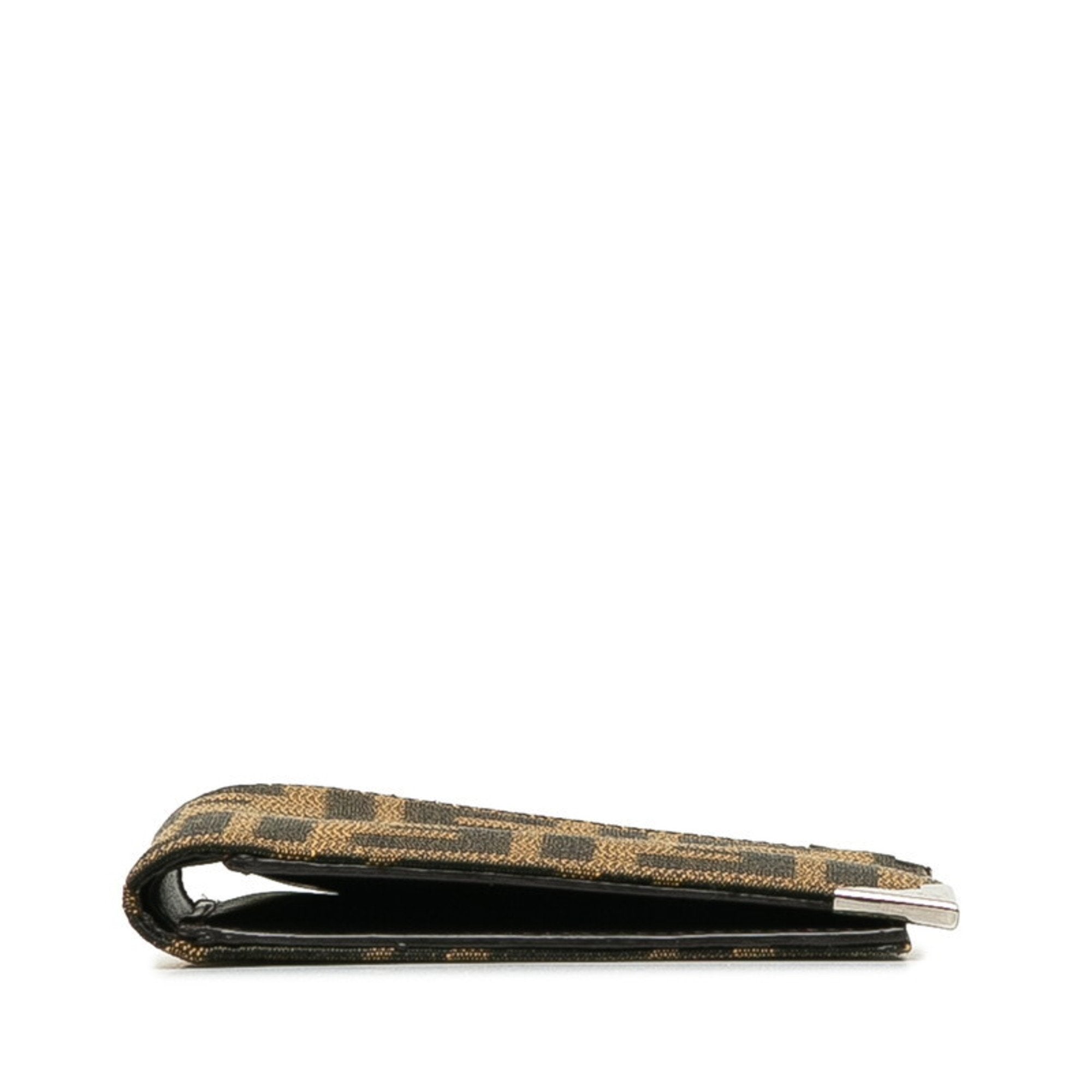 Fendi Brown Canvas Bill Wallet (Bi-Fold) (Pre-Owned)