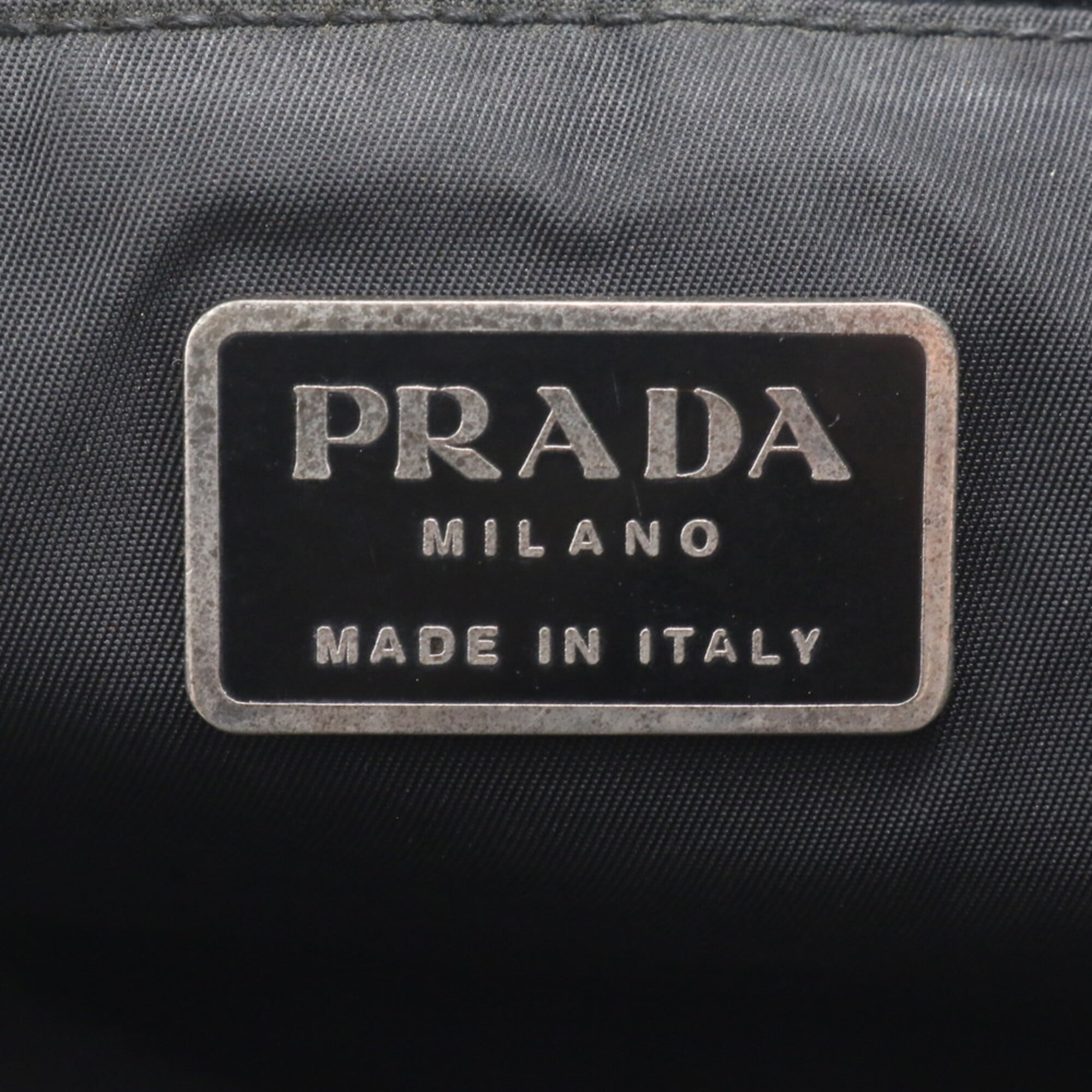 Prada Black Nylon Handbag Tote Bag (Pre-Owned)