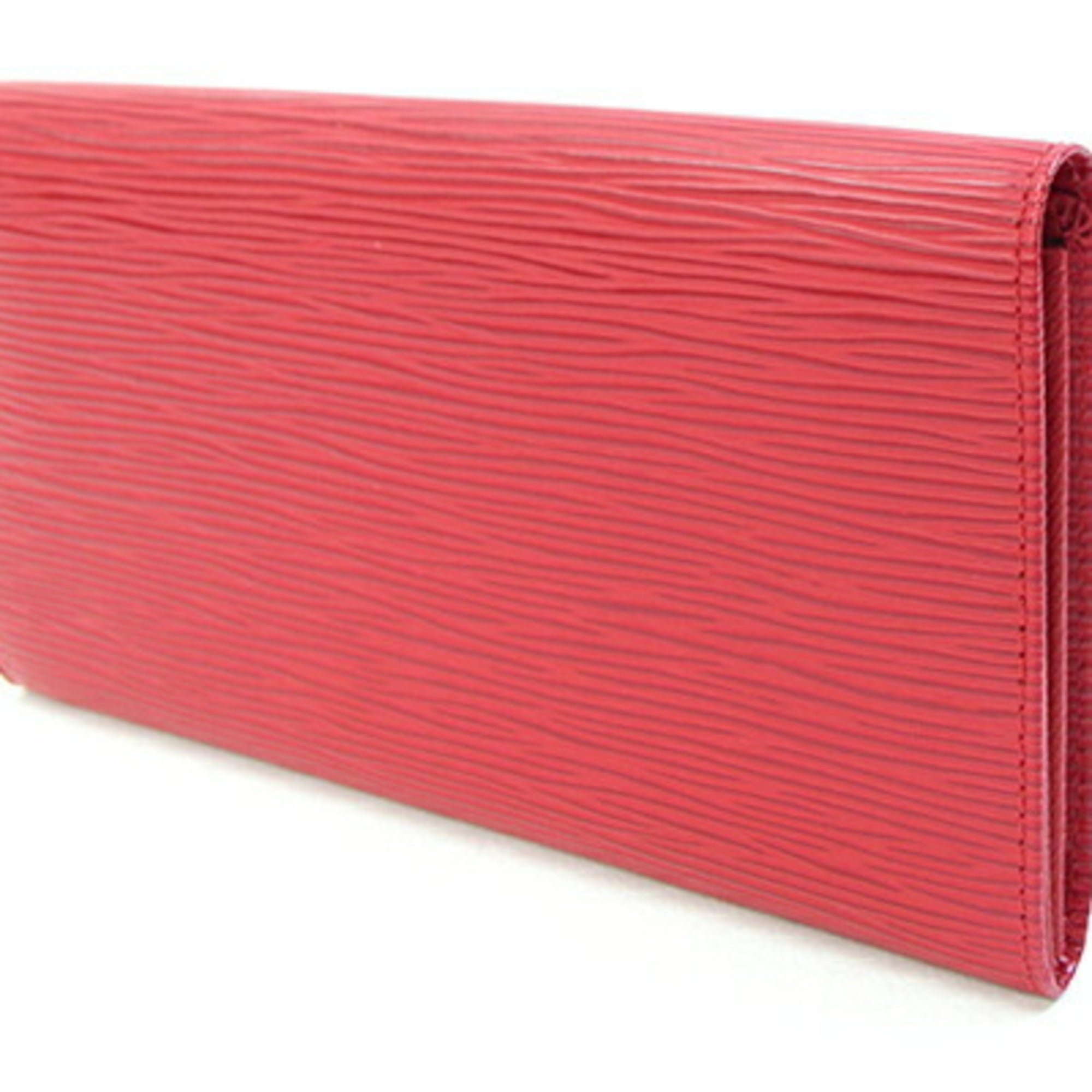 Louis Vuitton Epi Castilian Red Long Wallet (Bi-Fold) (Pre-Owned)