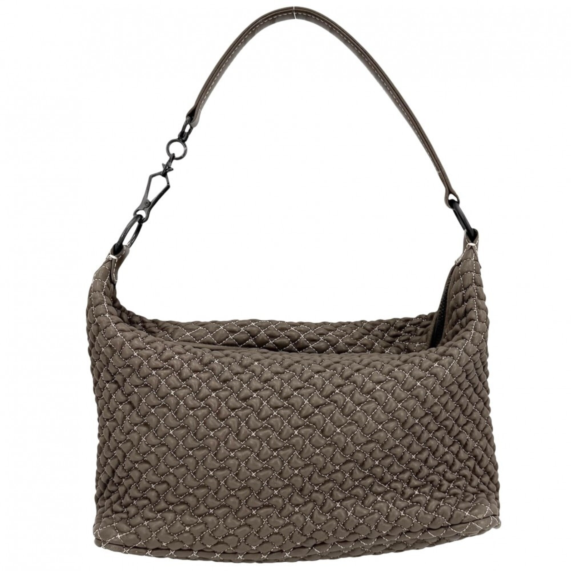 Bottega Veneta Brown Leather Handbag Shoulder Bag (Pre-Owned)