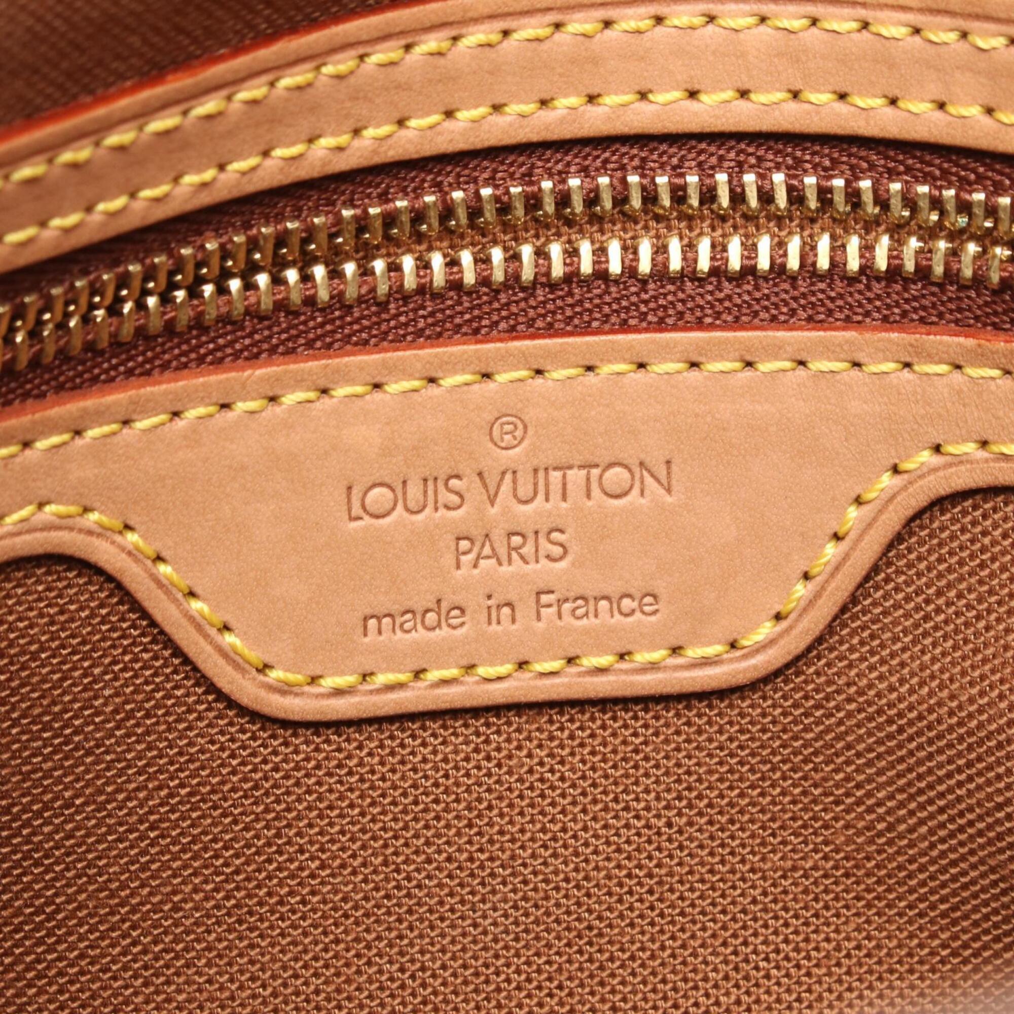 Louis Vuitton Brown Coated Canvas Pvc Monogram Leather Handbag (Pre-Owned)