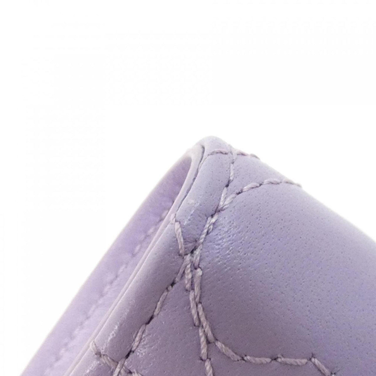 Christian Dior Purple Leather Wallet (Bi-Fold) (Pre-Owned)
