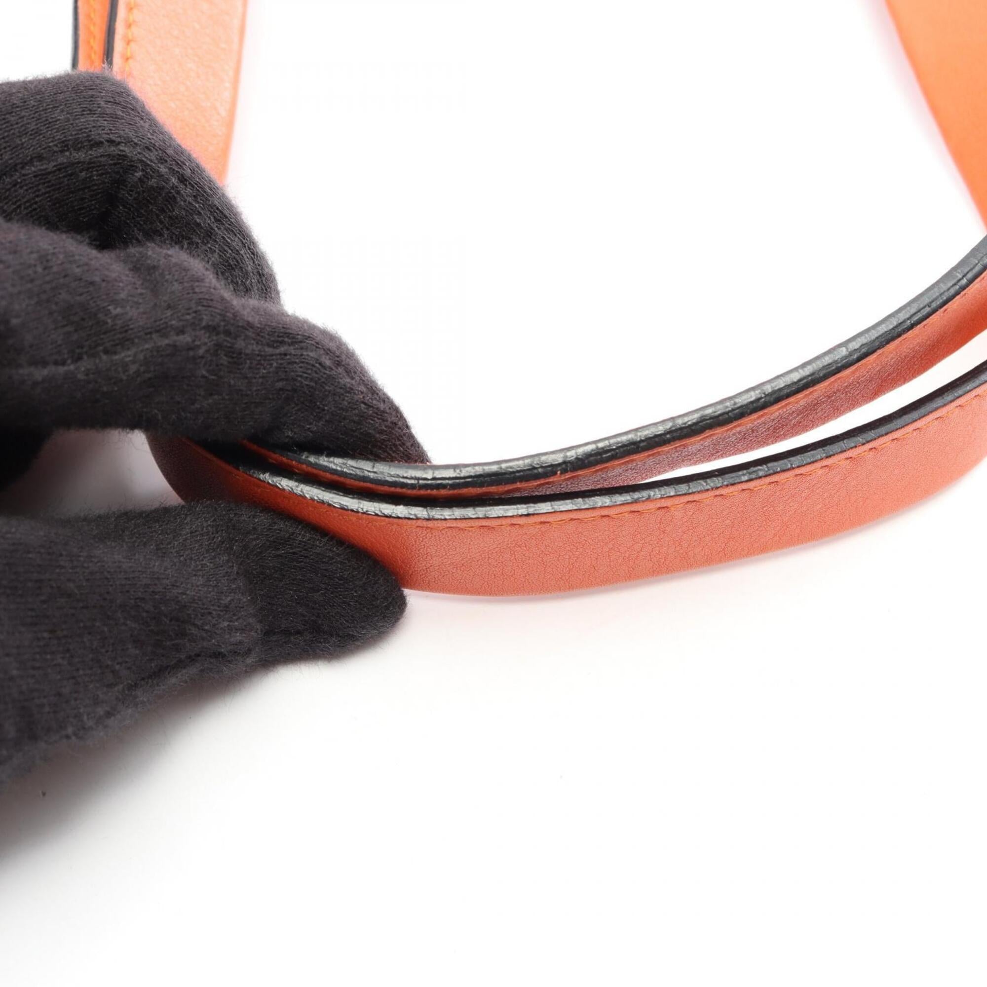 Loewe Orange Leather Handbag Tote Bag (Pre-Owned)