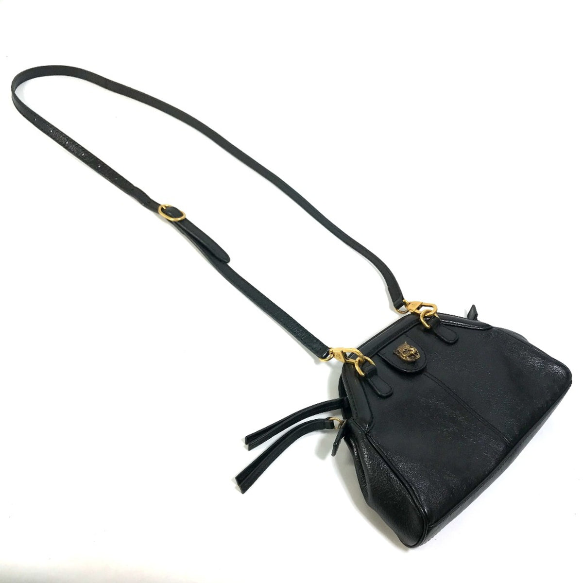 Gucci Black Leather Shoulder Bag (Pre-Owned)