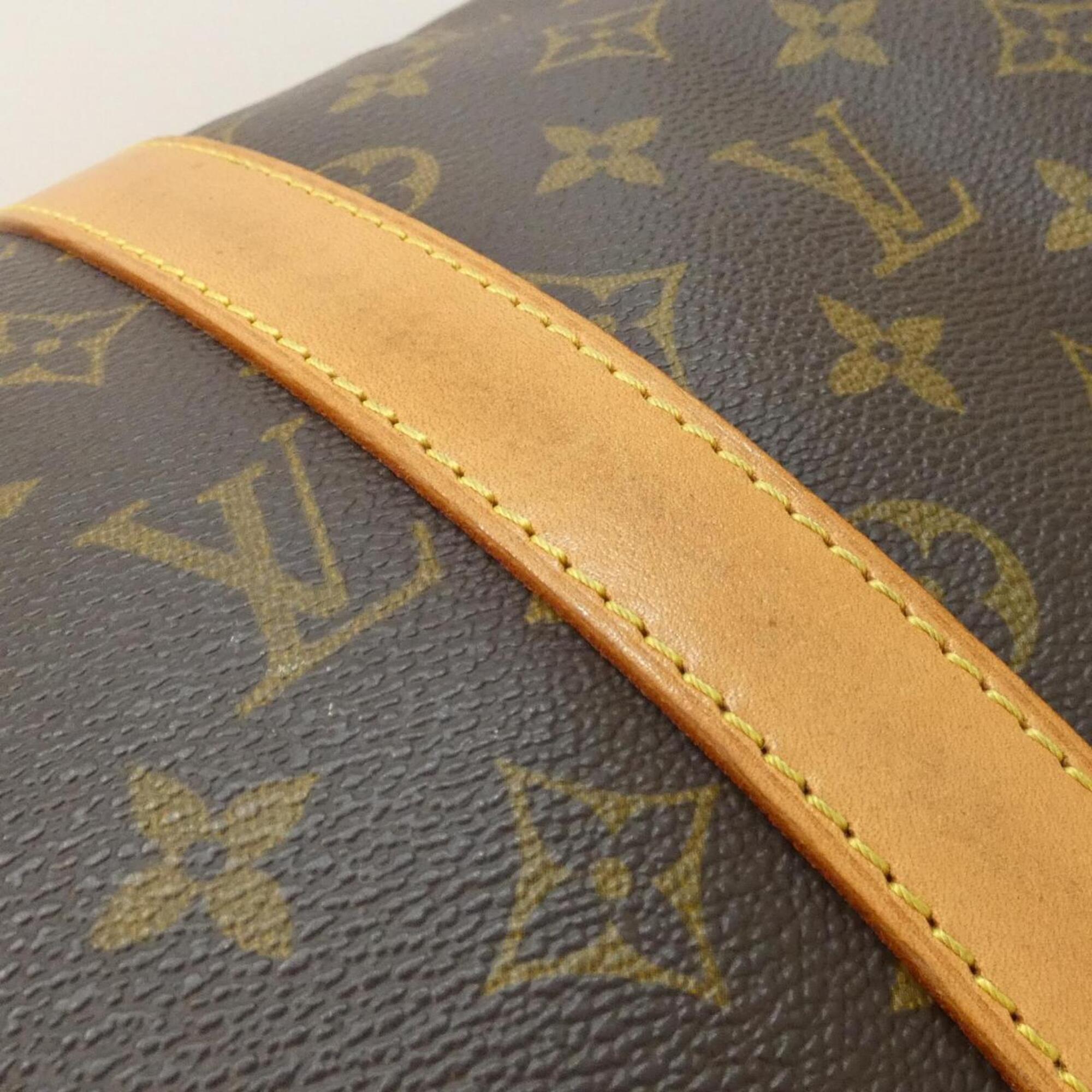 Louis Vuitton Monogram Marron Coated Canvas Boston Bag (Pre-Owned)