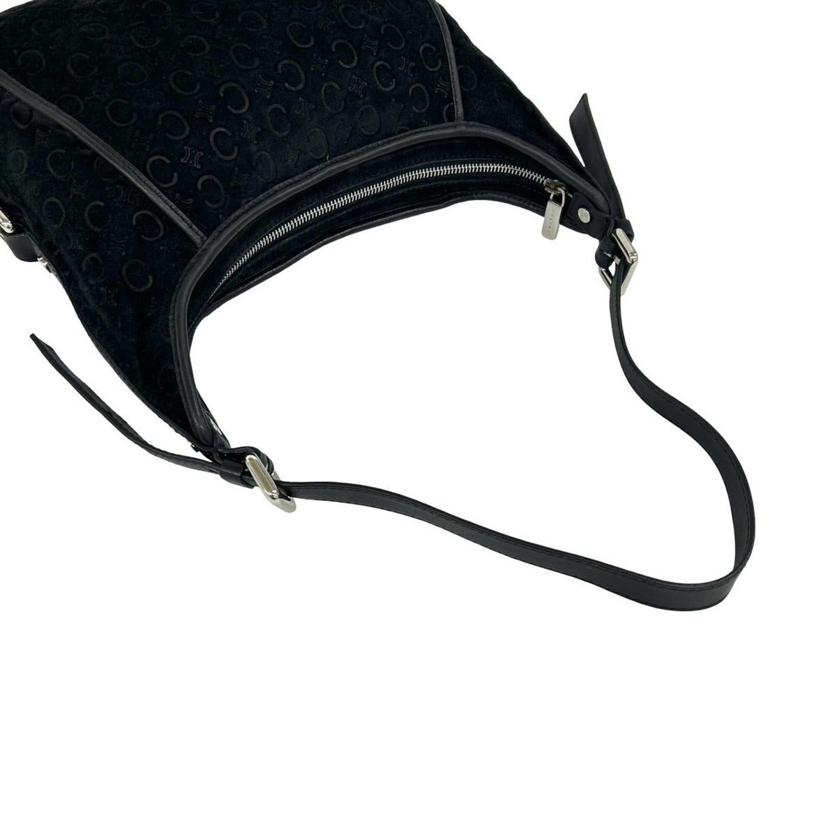 Celine Black Cord Leather Shoulder Bag (Pre-Owned)