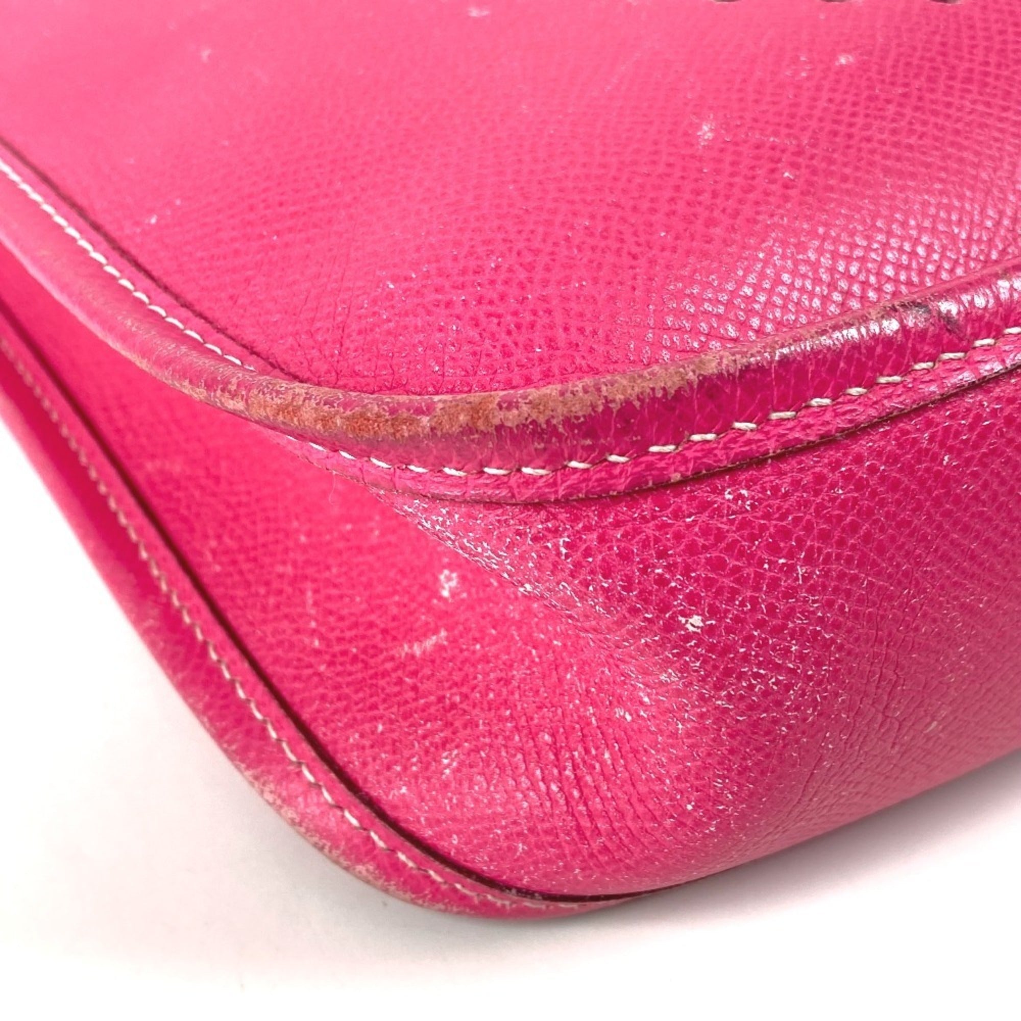 Hermes Pink Rose Tyrien Epsom Leather Shoulder Bag (Pre-Owned)