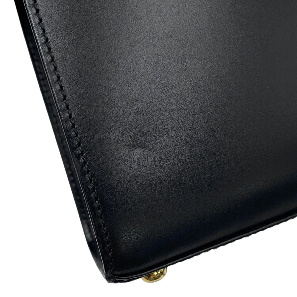 Cartier Panthère Black Leather Handbag Shoulder Bag (Pre-Owned)