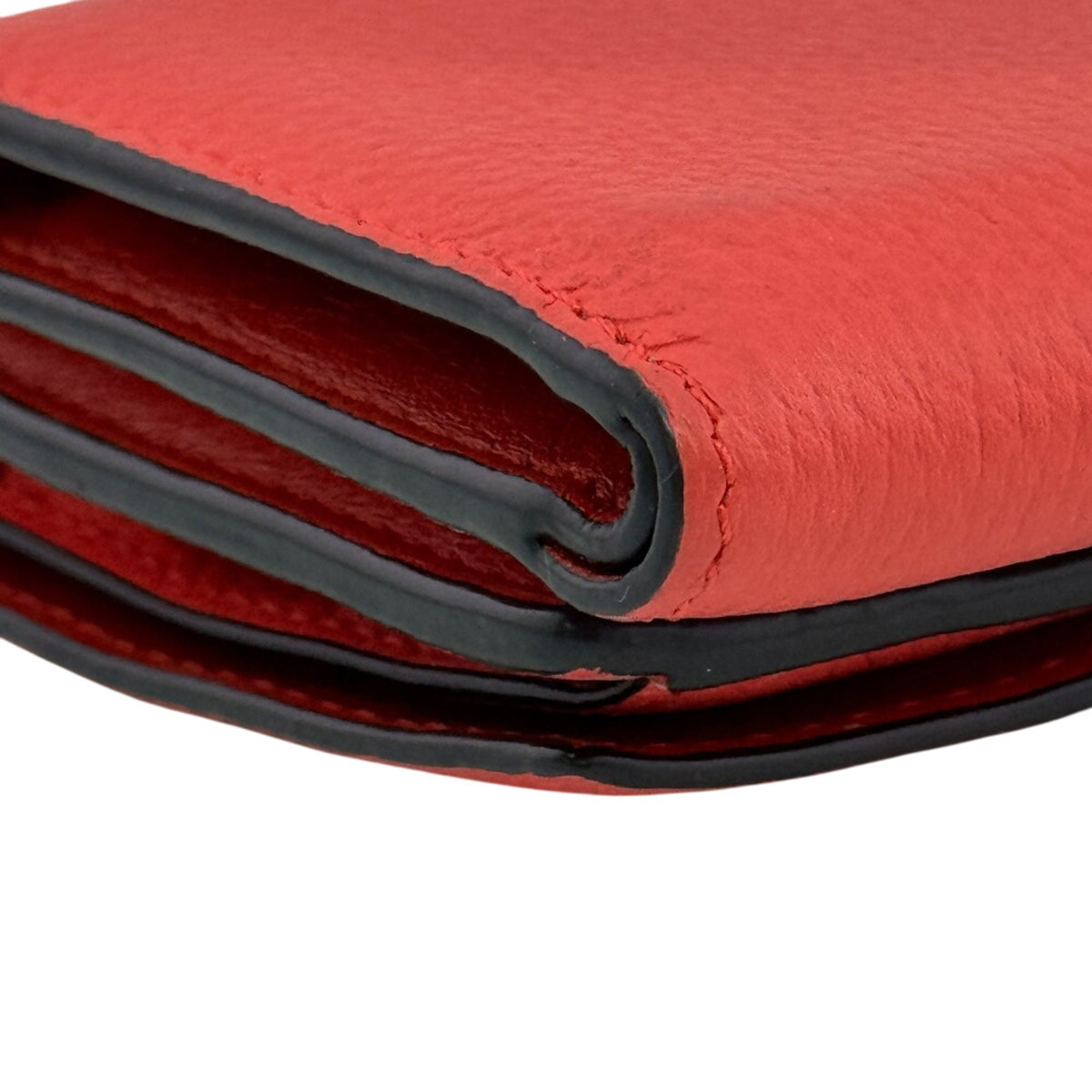 Loewe Brown Pink Leather Wallet (Tri-Fold) (Pre-Owned)