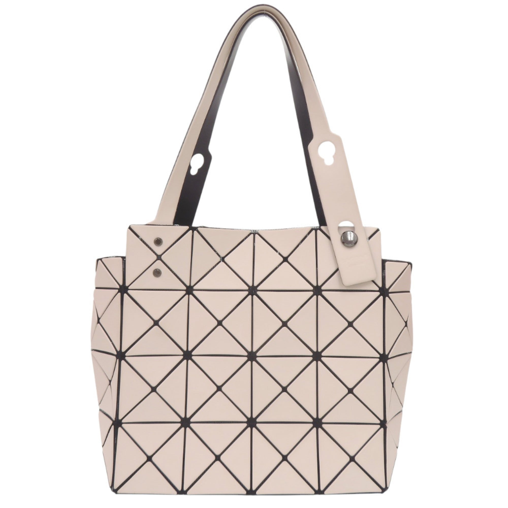 Issey Miyake Beige White Polyester Pvc Tote Bag (Pre-Owned)