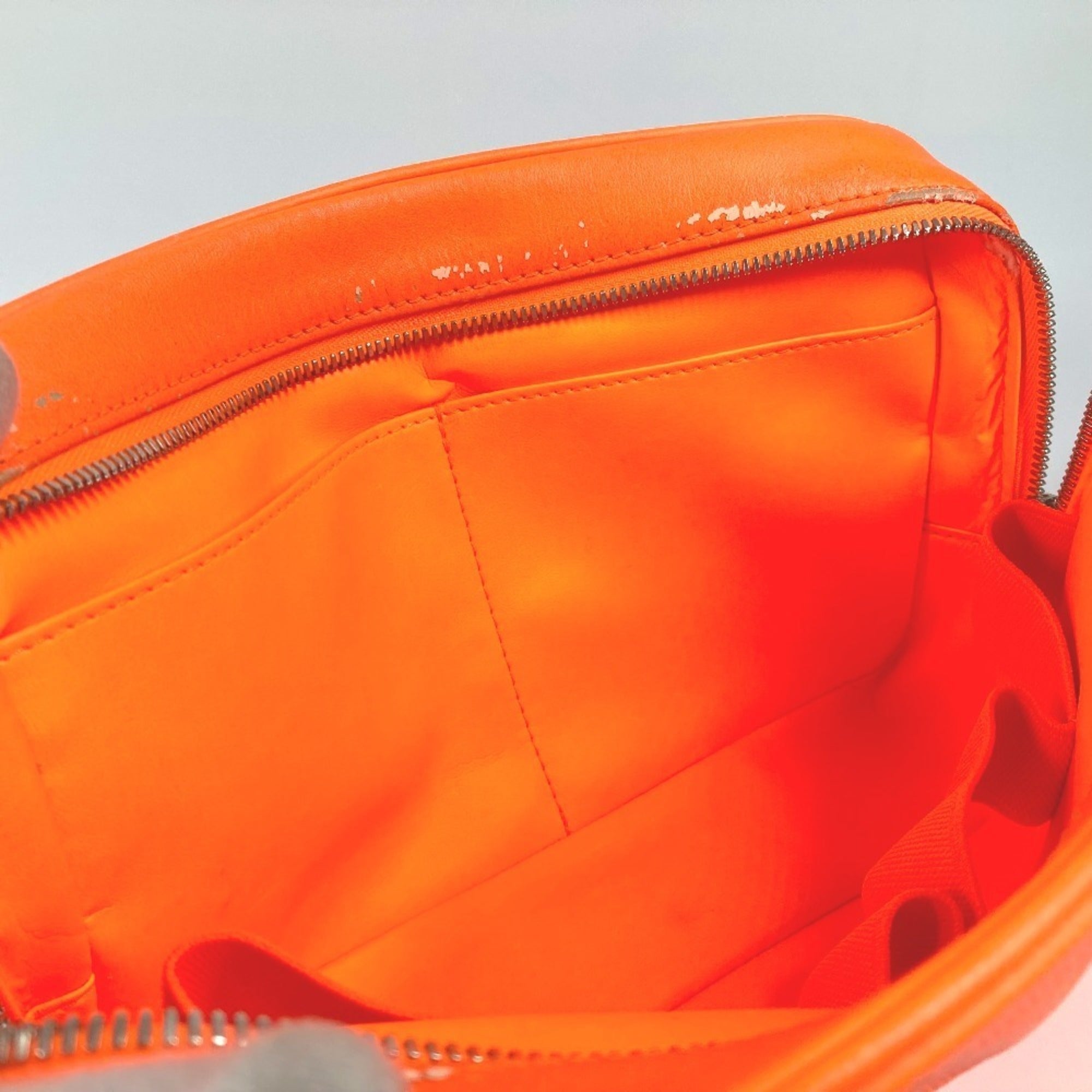Louis Vuitton Orange Damier Infini Clutch Bag Pouch (Pre-Owned)