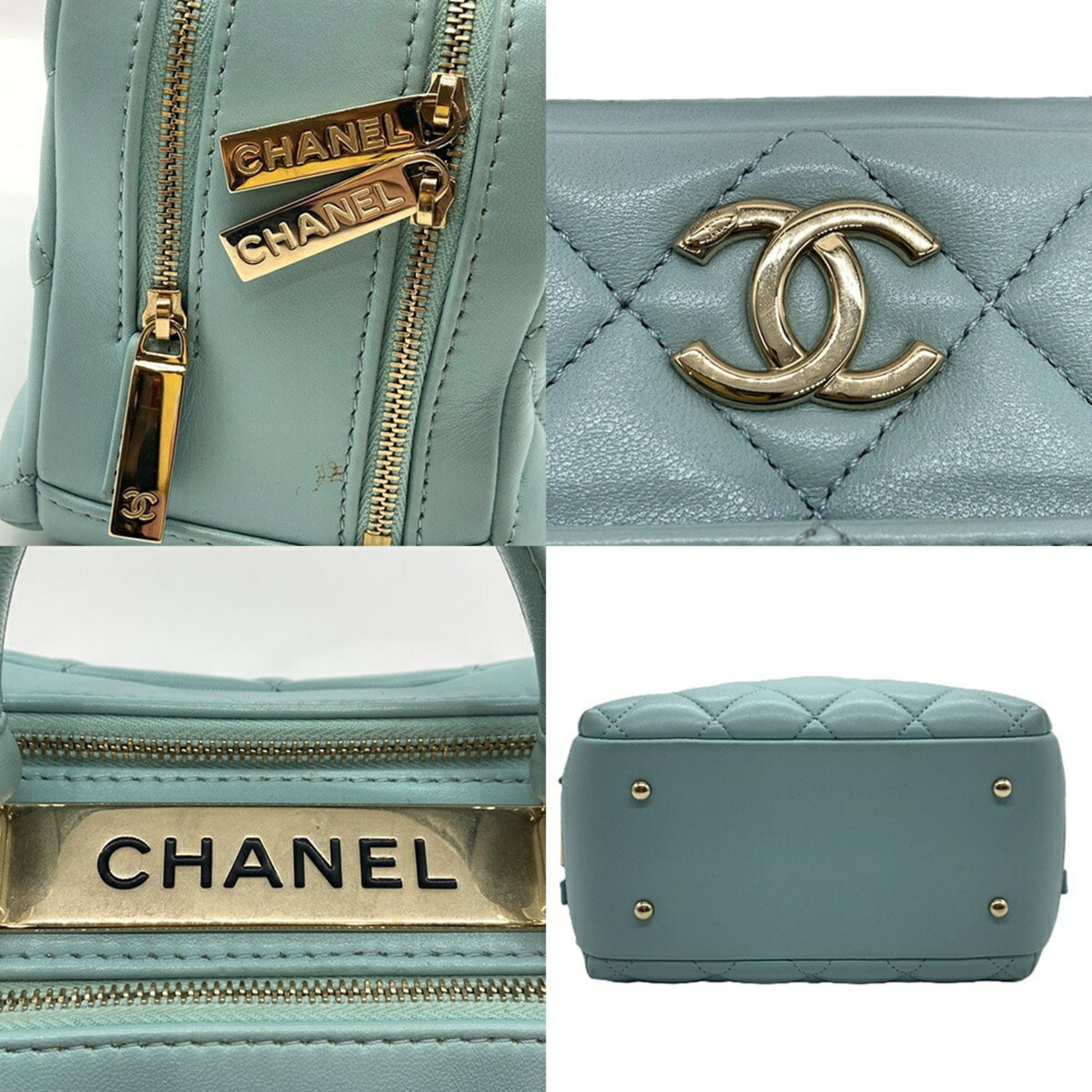 Chanel Leather Handbag Shoulder Bag (Pre-Owned)