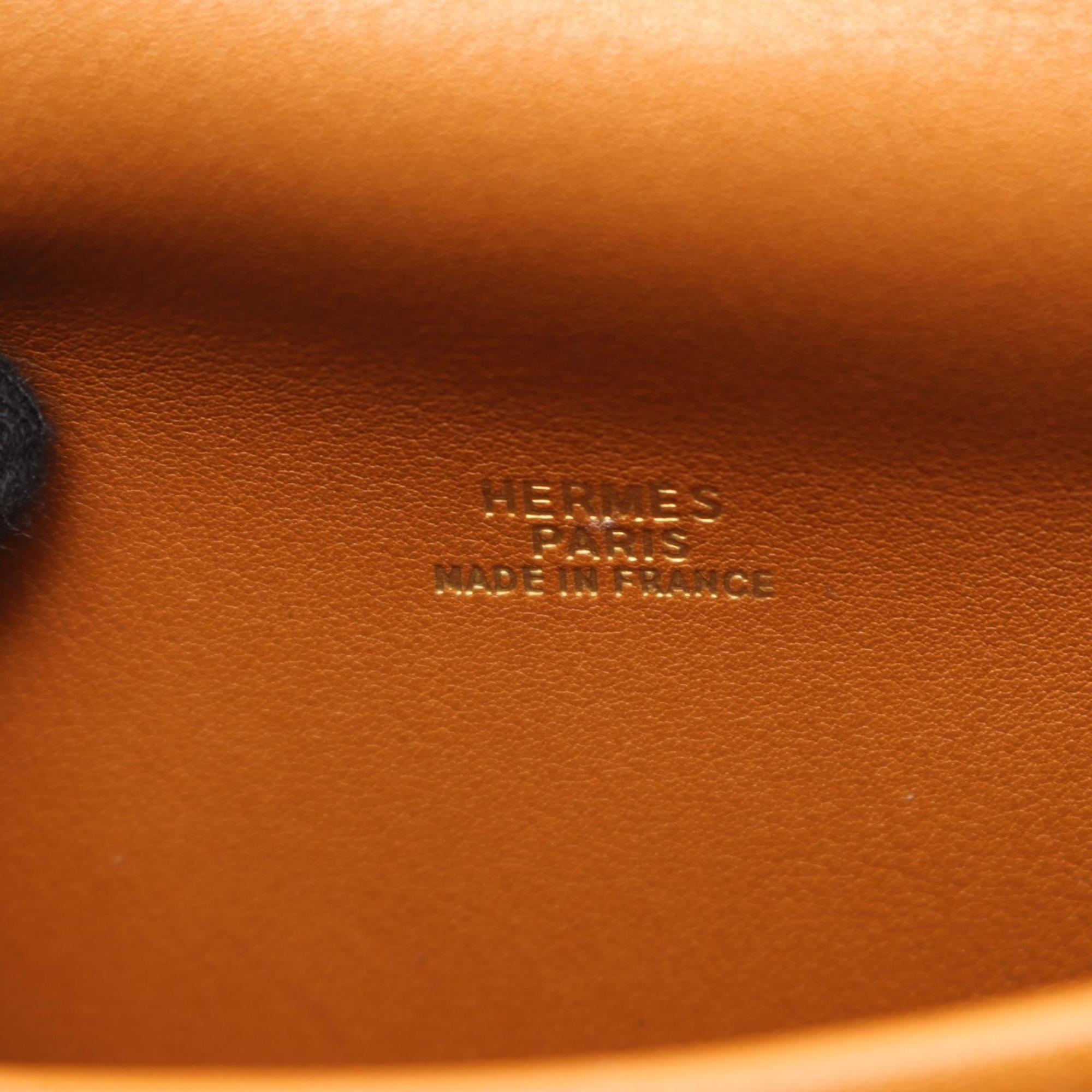 Hermes Brown Gold Brown Leather Gulliver Leather Handbag Shoulder Bag (Pre-Owned)