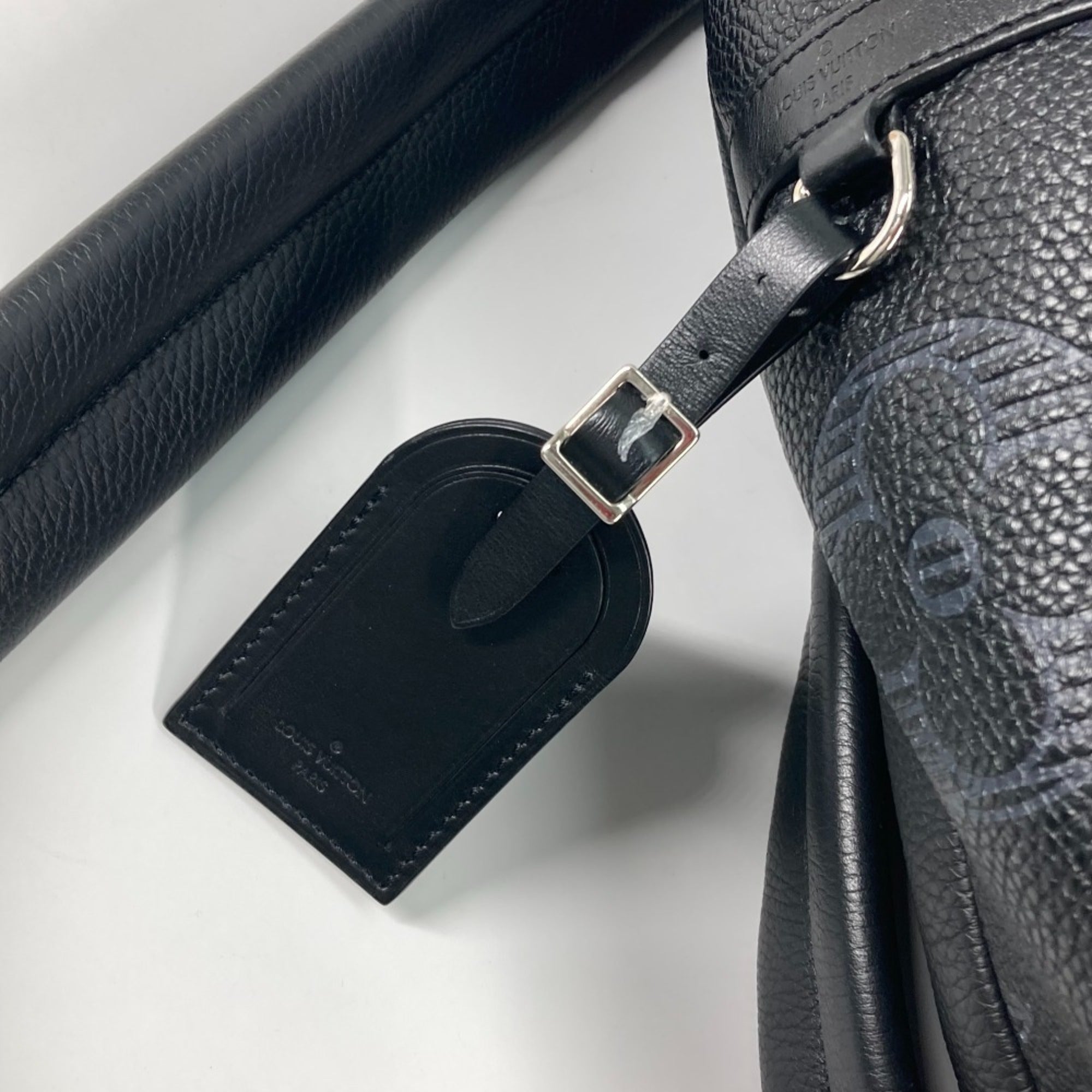 Louis Vuitton Black Leather Backpack (Pre-Owned)