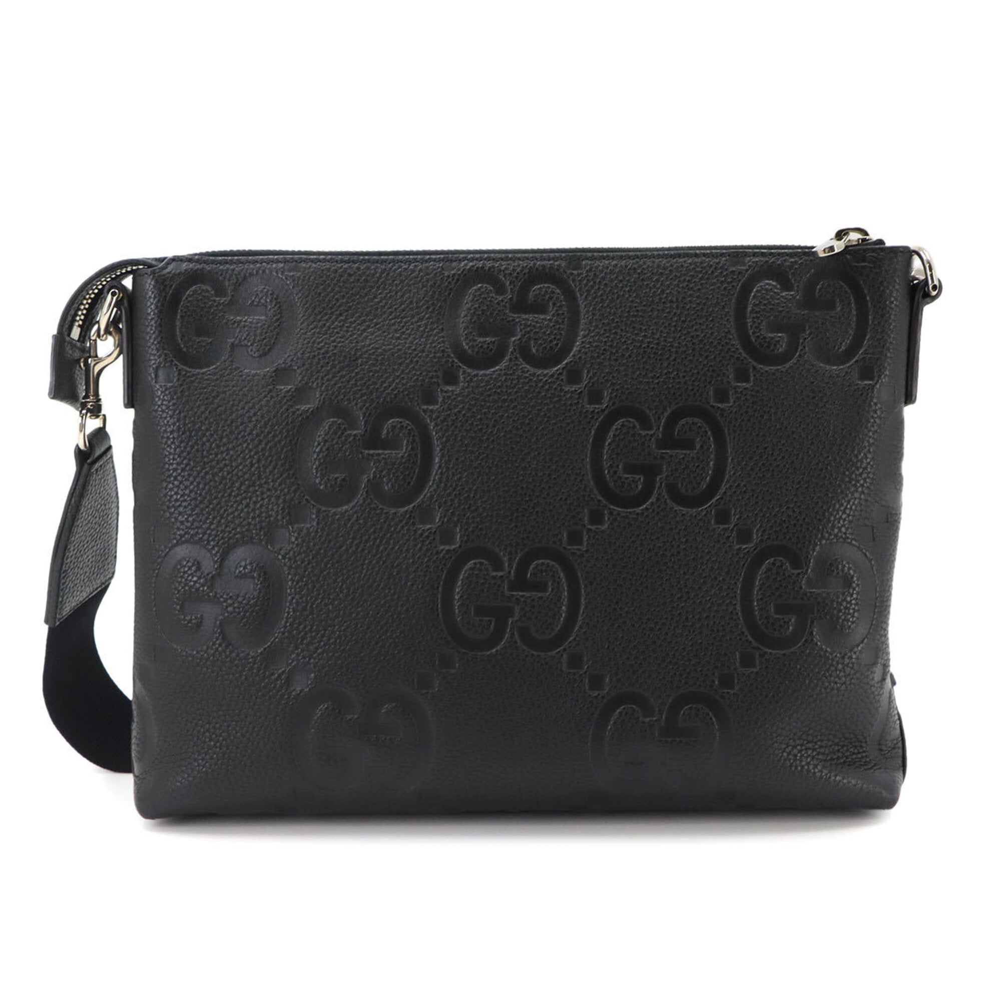 Gucci Black Leather Handbag Shoulder Bag (Pre-Owned)