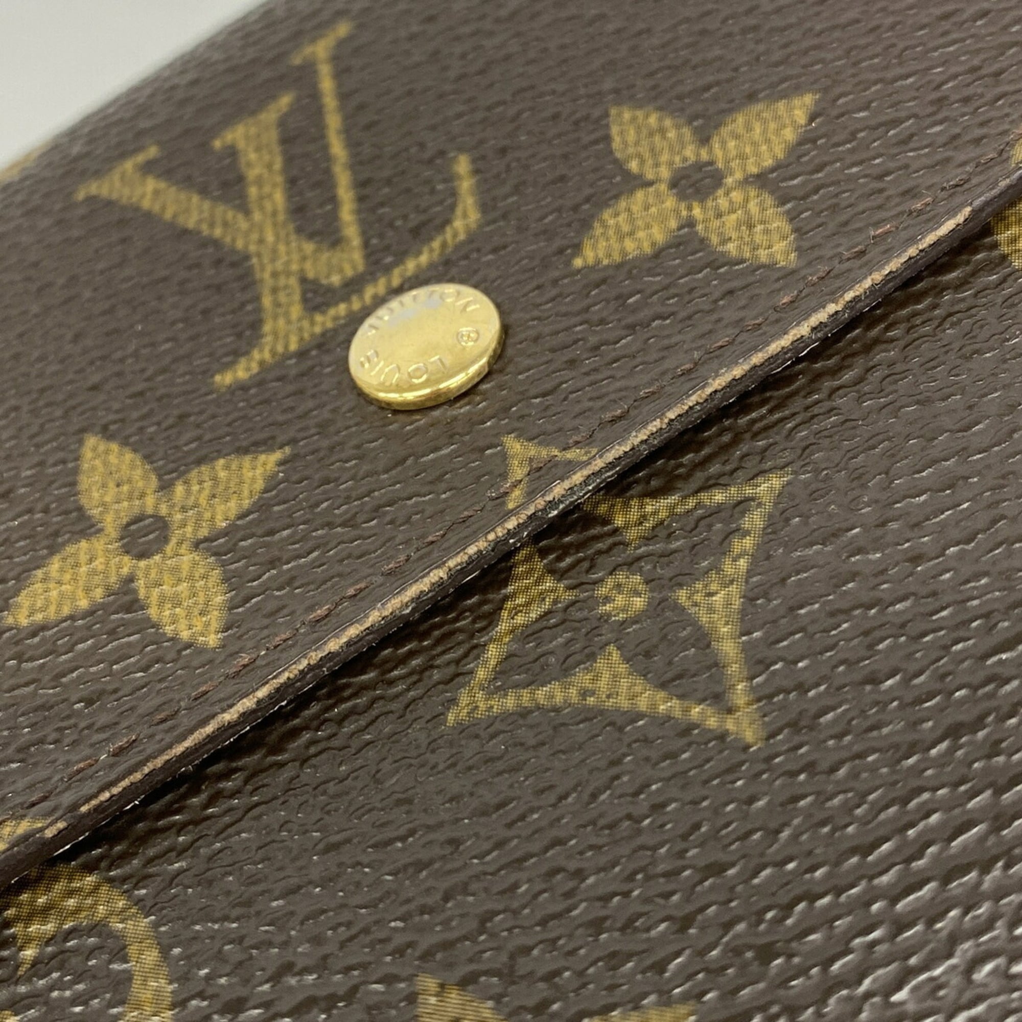Louis Vuitton Brown Violet Wallet (Tri-Fold) (Pre-Owned)