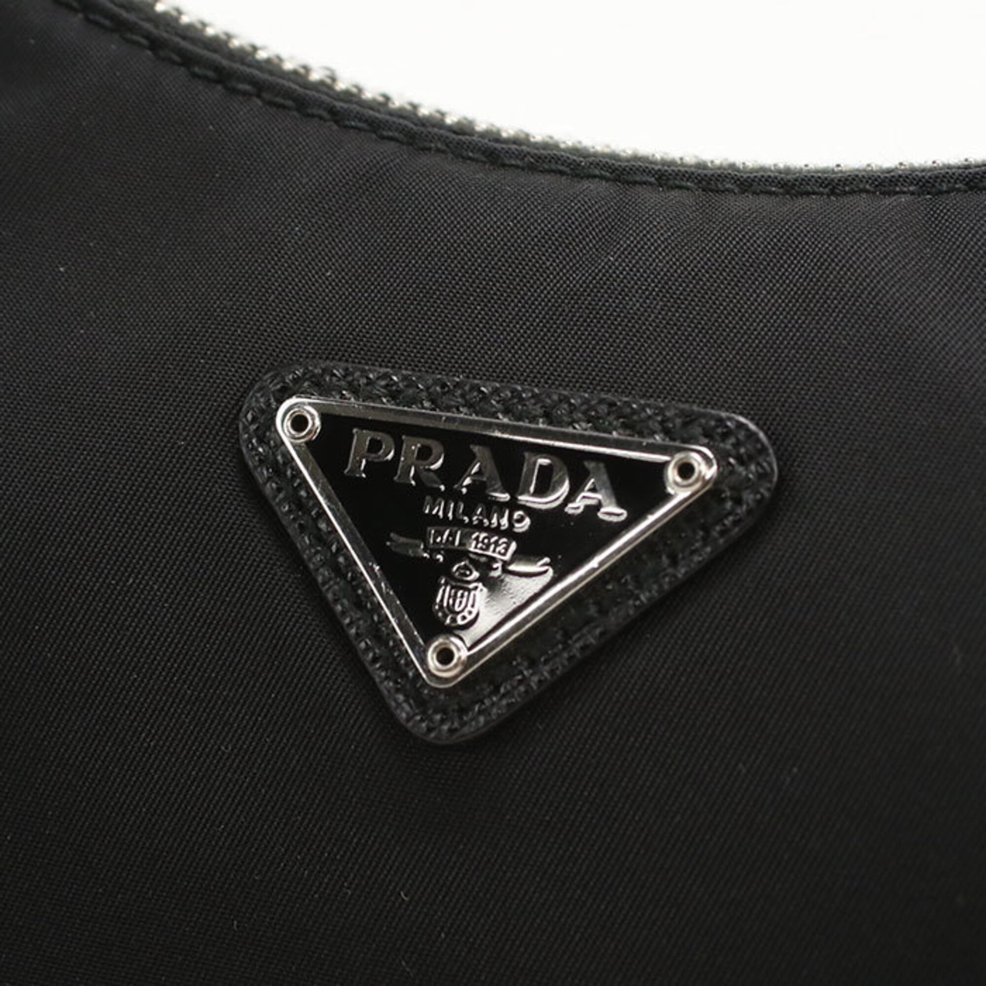Prada Black Nylon Pouch Shoulder Bag (Pre-Owned)