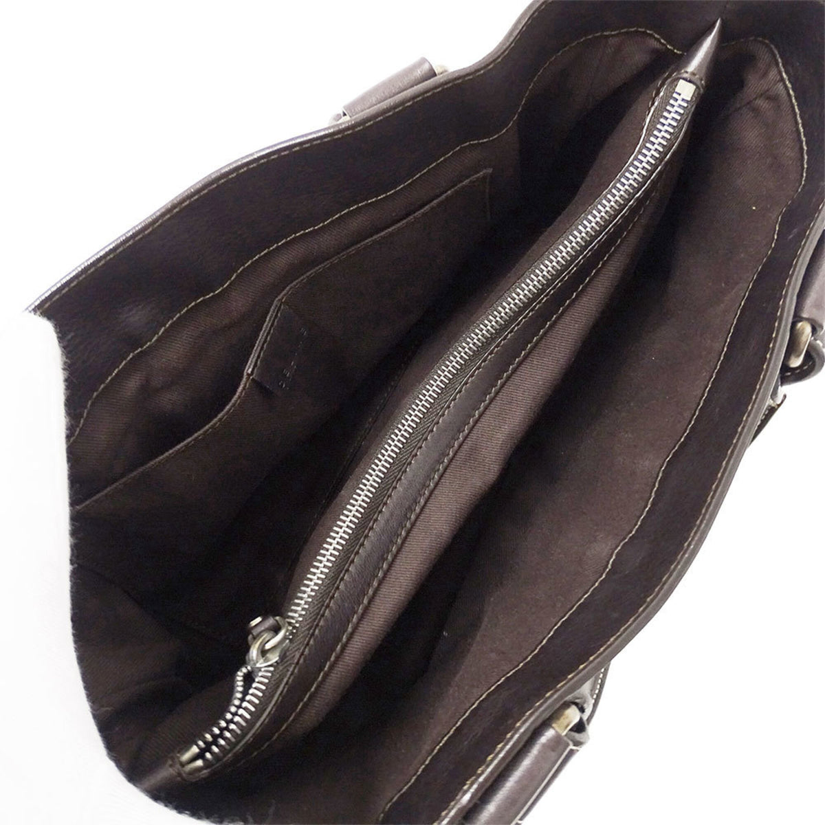 Celine Dark Brown Leather Handbag (Pre-Owned)