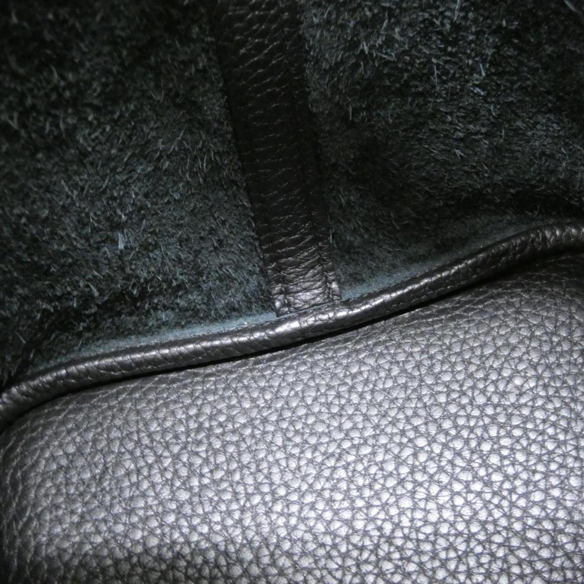 Hermes Picotin Black Taurillon Clemence Leather Handbag (Pre-Owned)