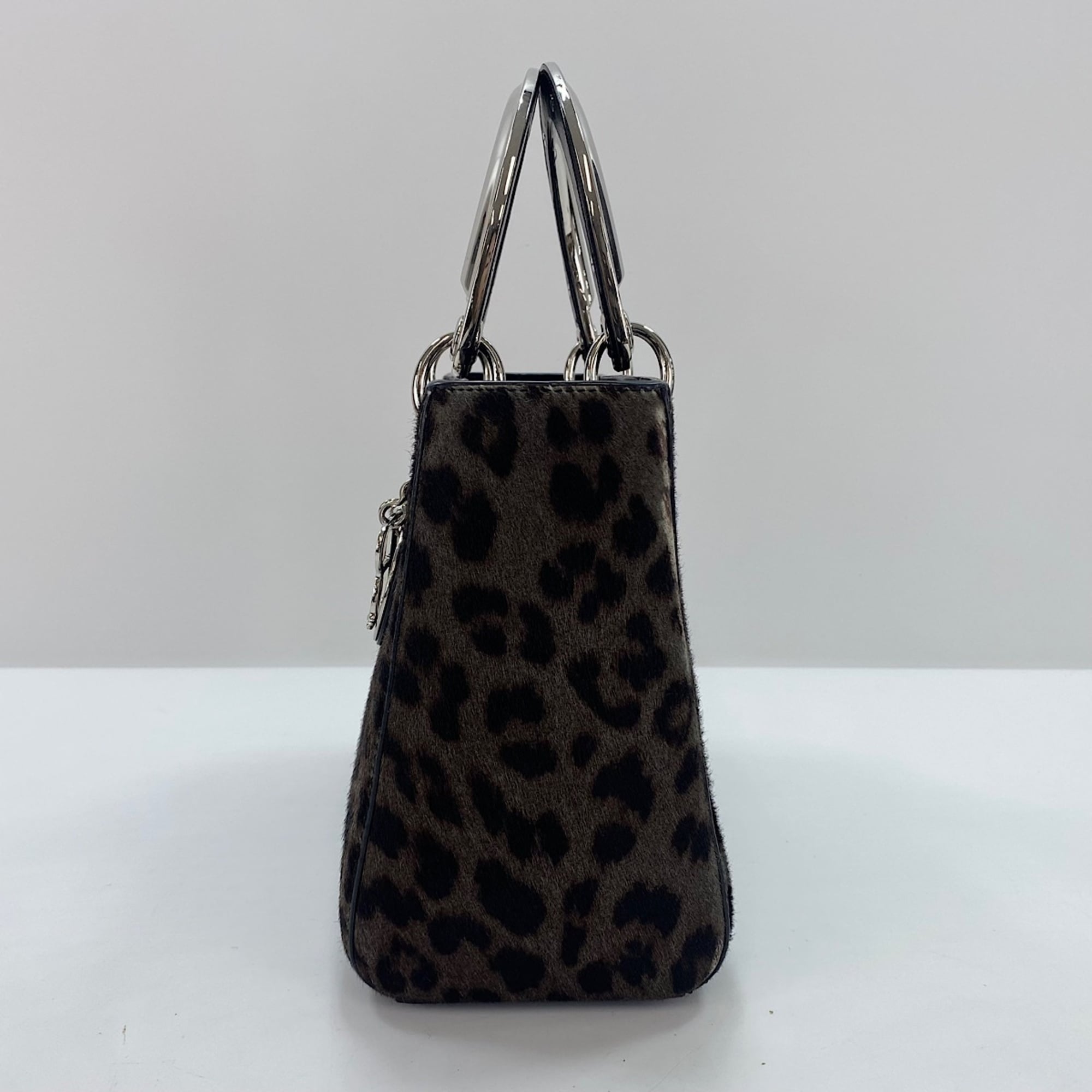 Christian Dior Lady Dior Brown Handbag Shoulder Bag (Pre-Owned)
