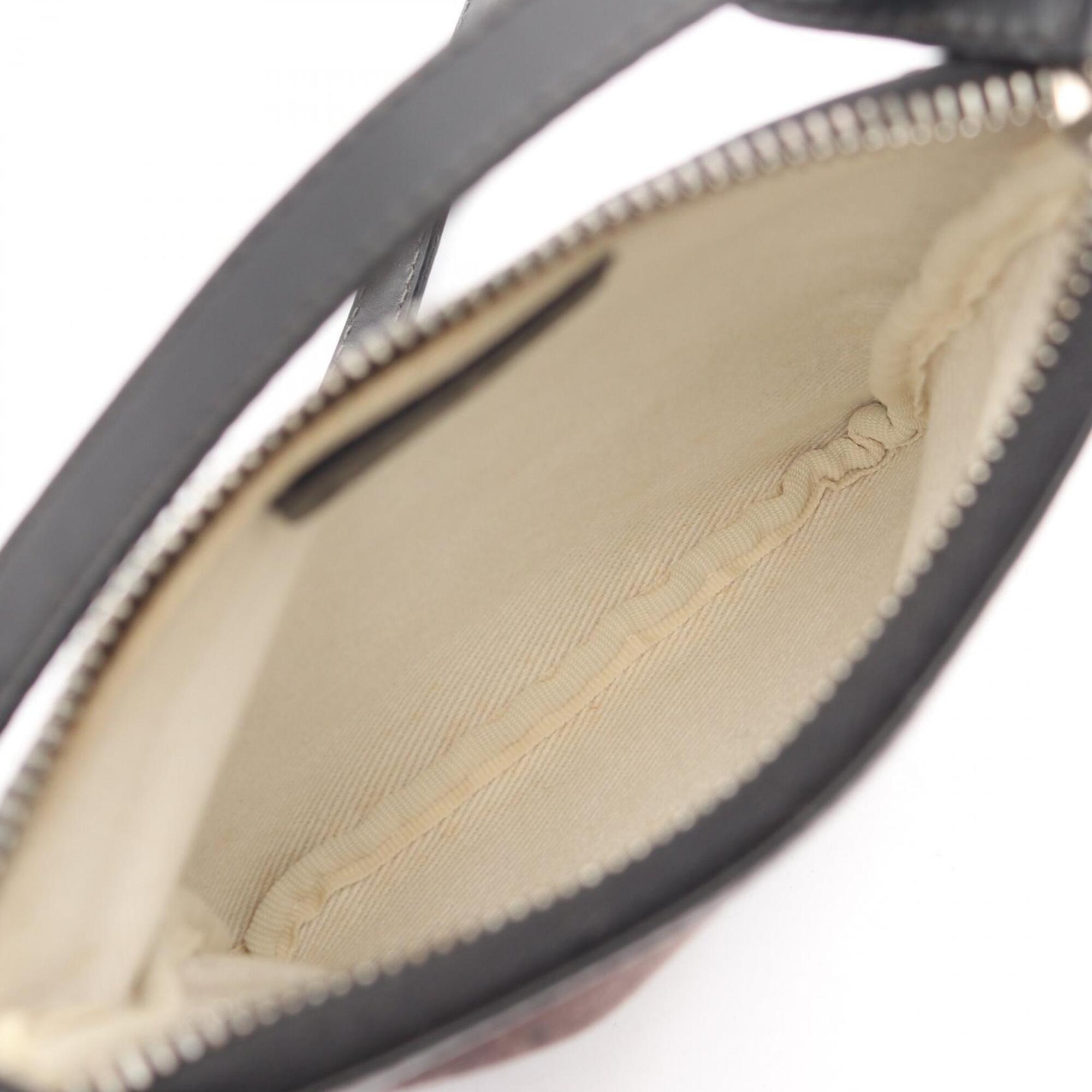 Bvlgari Black Gray Canvas Leather Handbag Shoulder Bag (Pre-Owned)