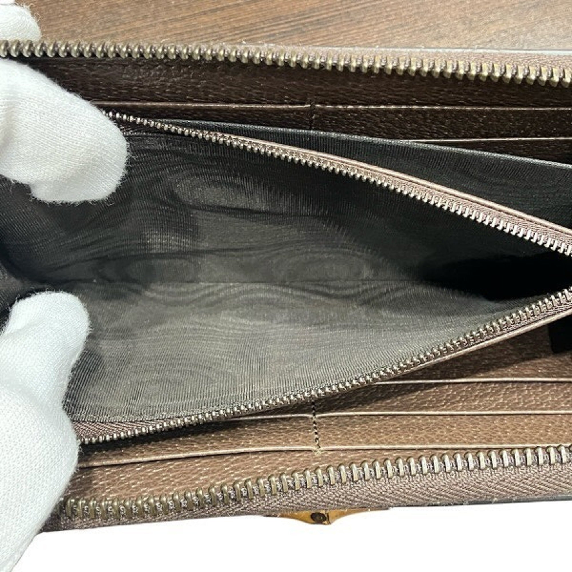 Gucci Brown Bamboo Long Wallet (Bi-Fold) (Pre-Owned)