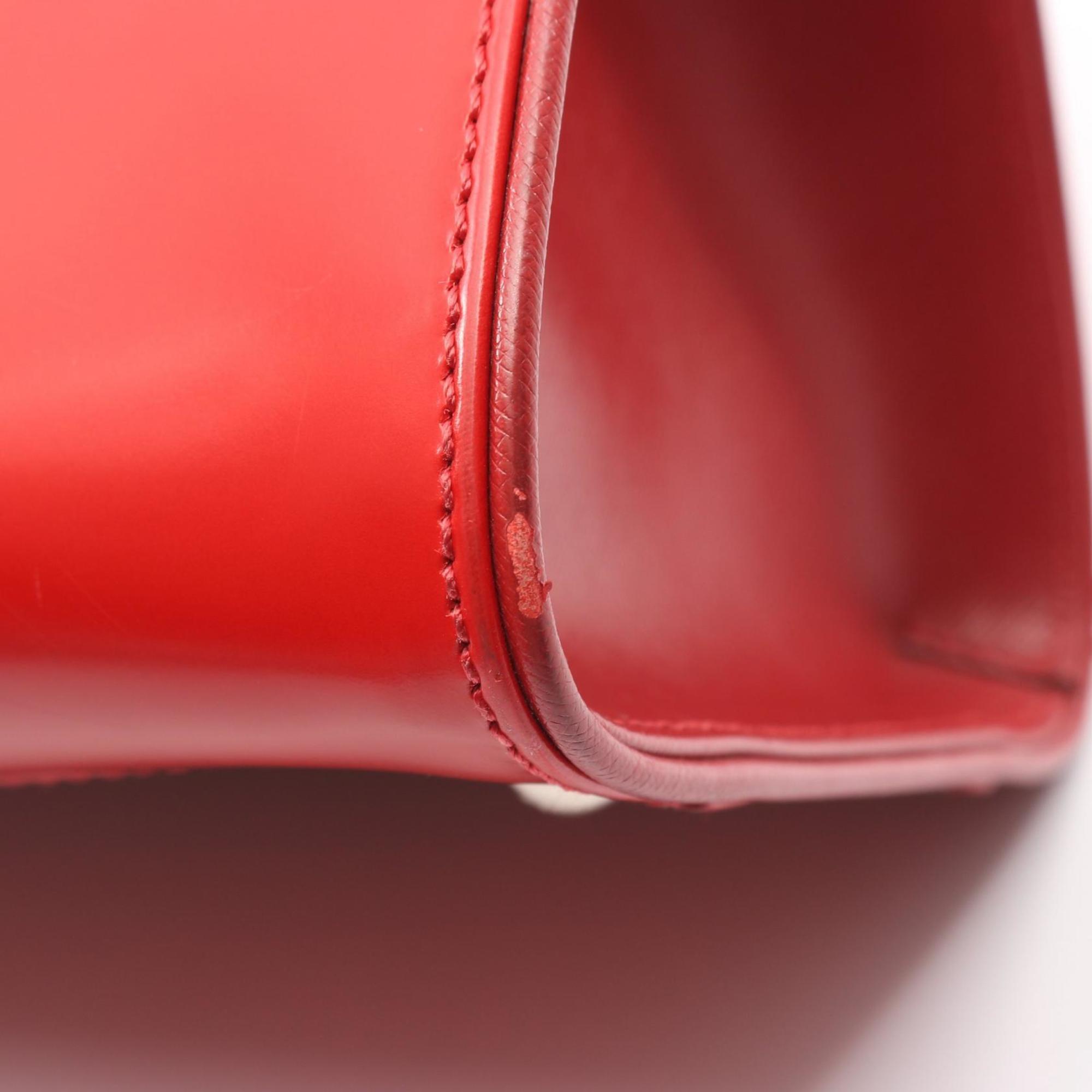 Salvatore Ferragamo Red Color Leather Handbag (Pre-Owned)