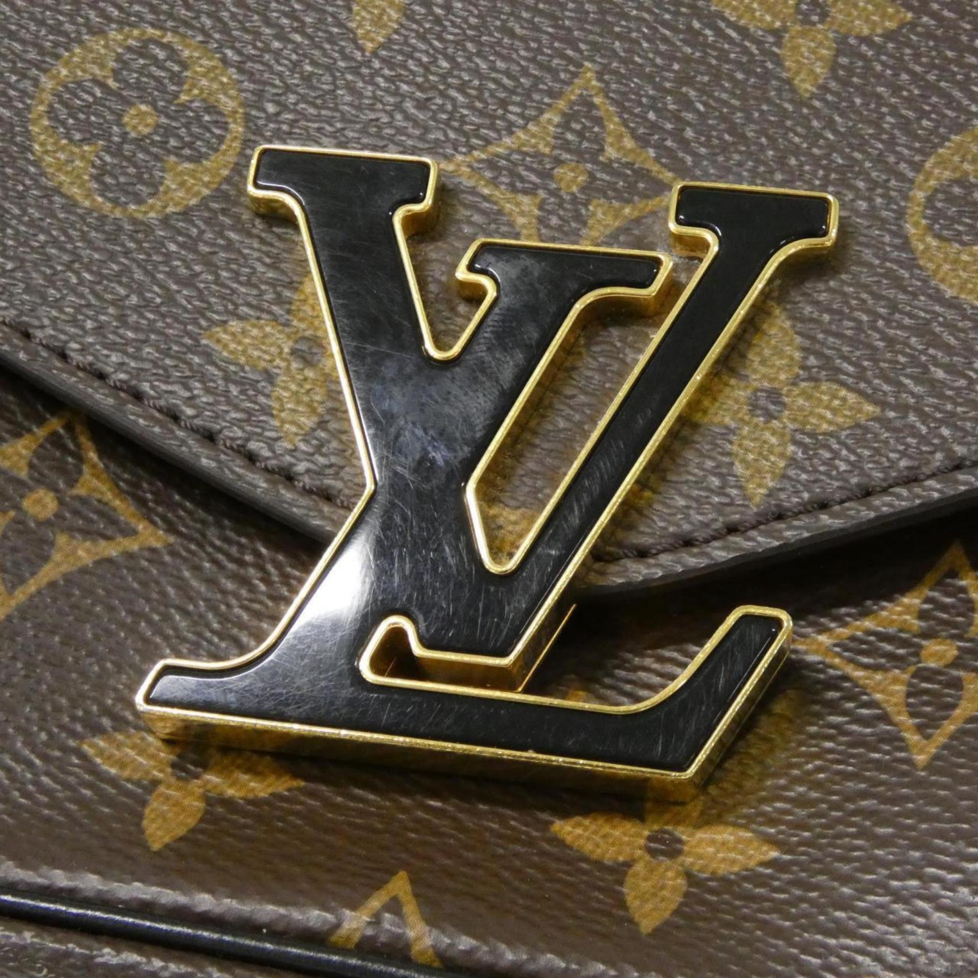 Louis Vuitton Marron Coated Canvas Shoulder Bag (Pre-Owned)