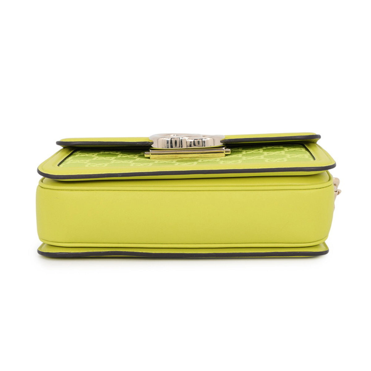Gucci Lime Green Leather Shoulder Bag (Pre-Owned)