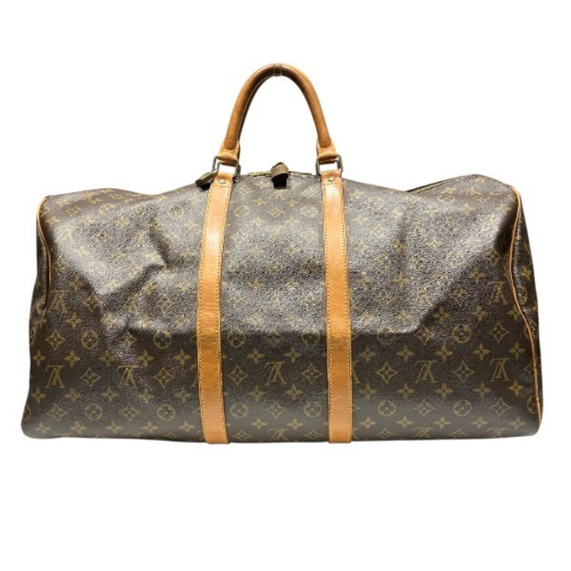 Louis Vuitton Brown Monogram Boston Bag Handbag (Pre-Owned)