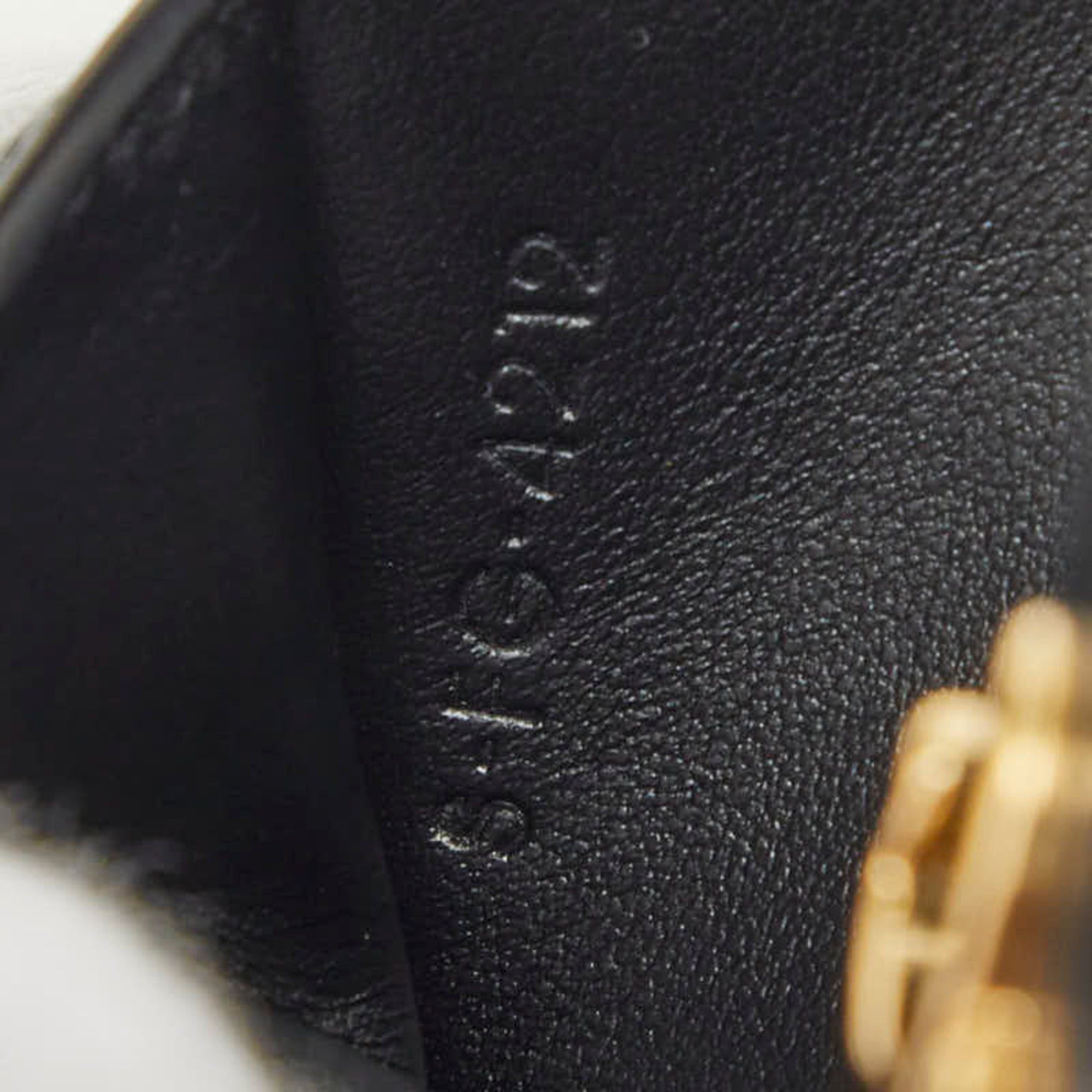 Celine Black Leather Wallet (Tri-Fold) (Pre-Owned)