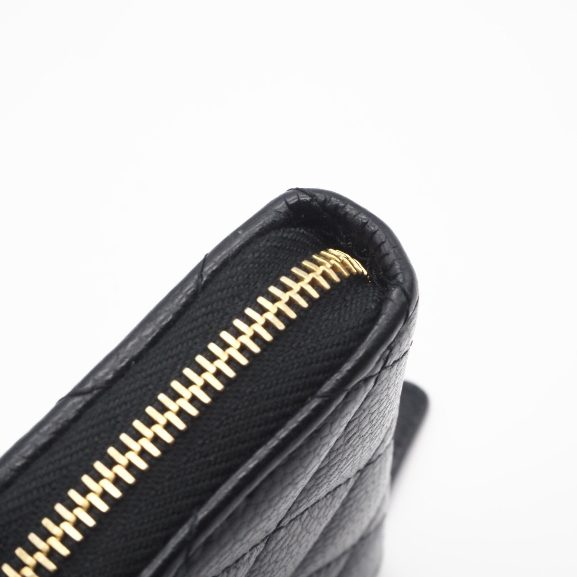 Chanel Black Grained Calfskin Coin Purse/Coin Case (Pre-Owned)