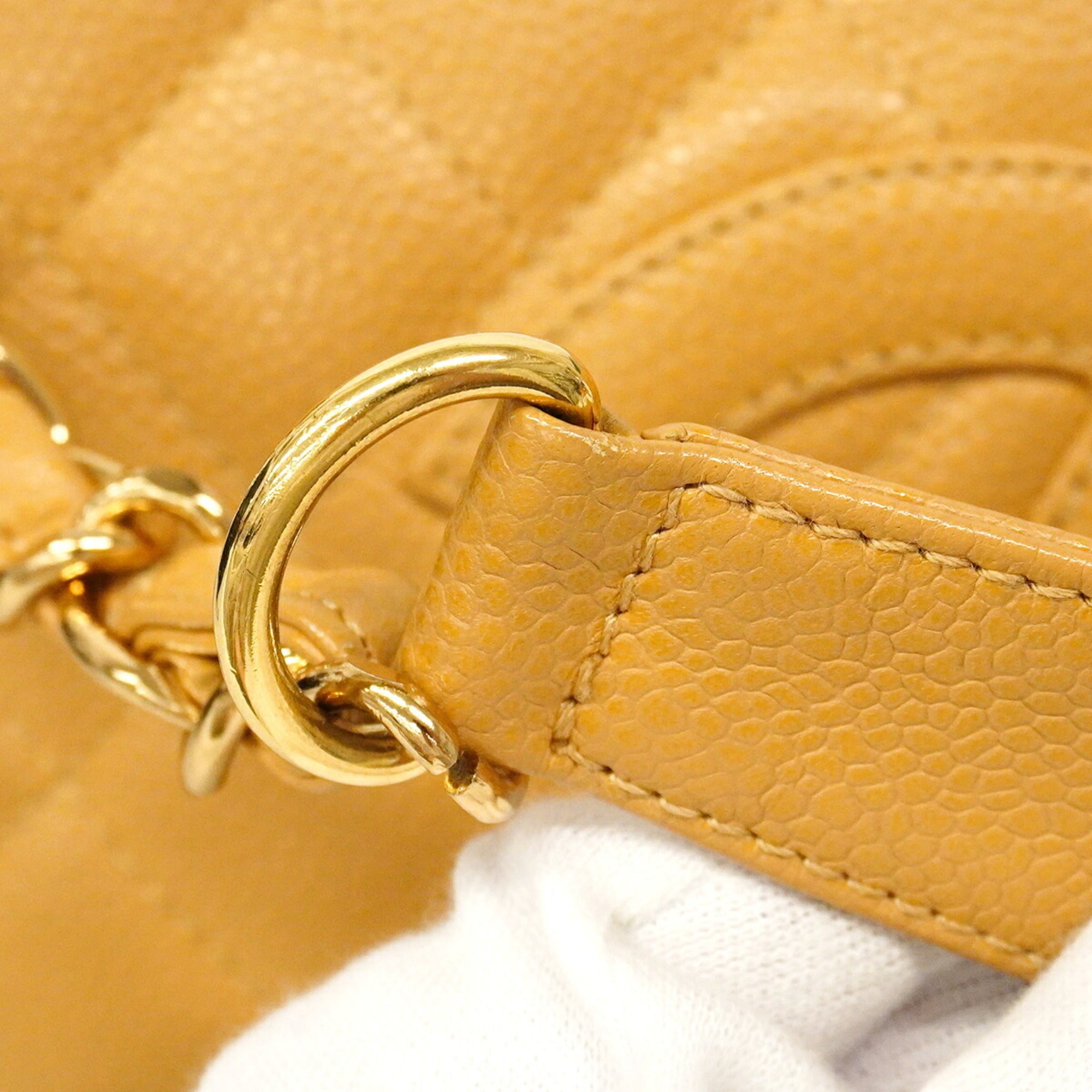 Chanel Brown Grained Calfskin Shoulder Bag (Pre-Owned)