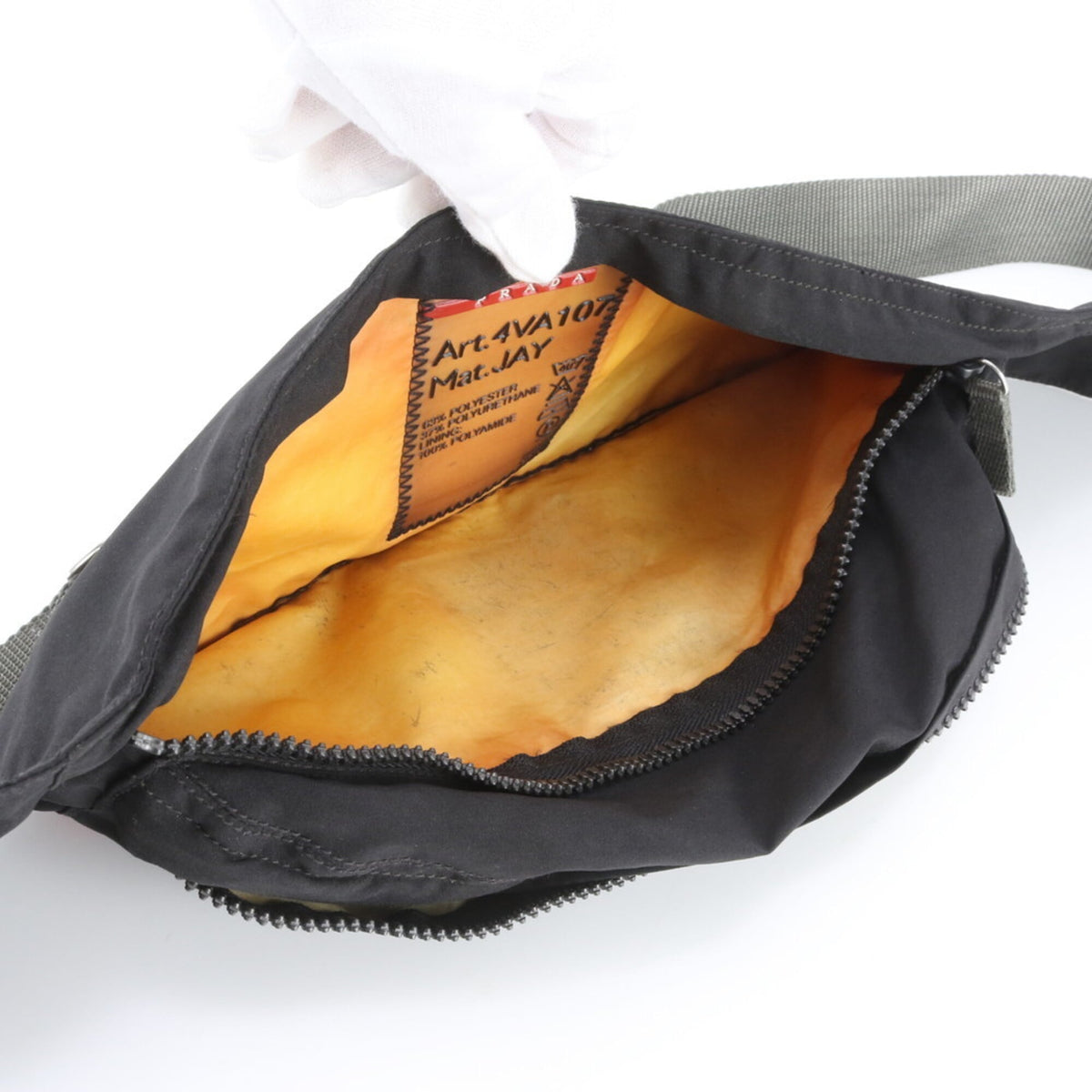 Pradasports Black Pouch Shoulder Bag Sling Bag (Pre-Owned)