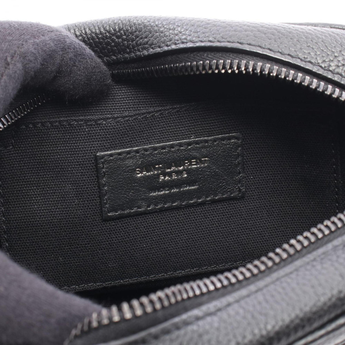 Yves Saint Laurent Black Leather Handbag Shoulder Bag (Pre-Owned)
