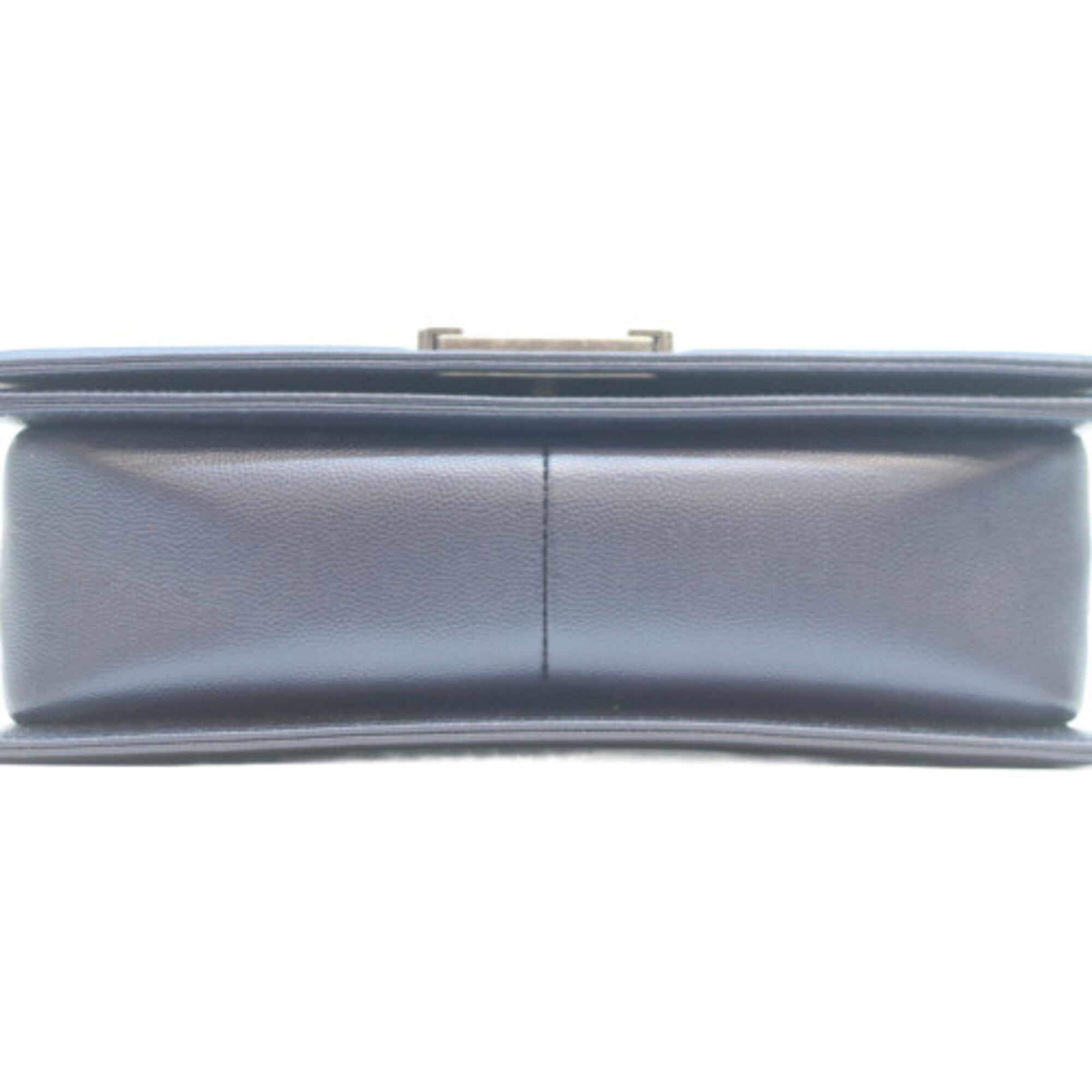 Chanel Navy Grained Calfskin Shoulder Bag (Pre-Owned)