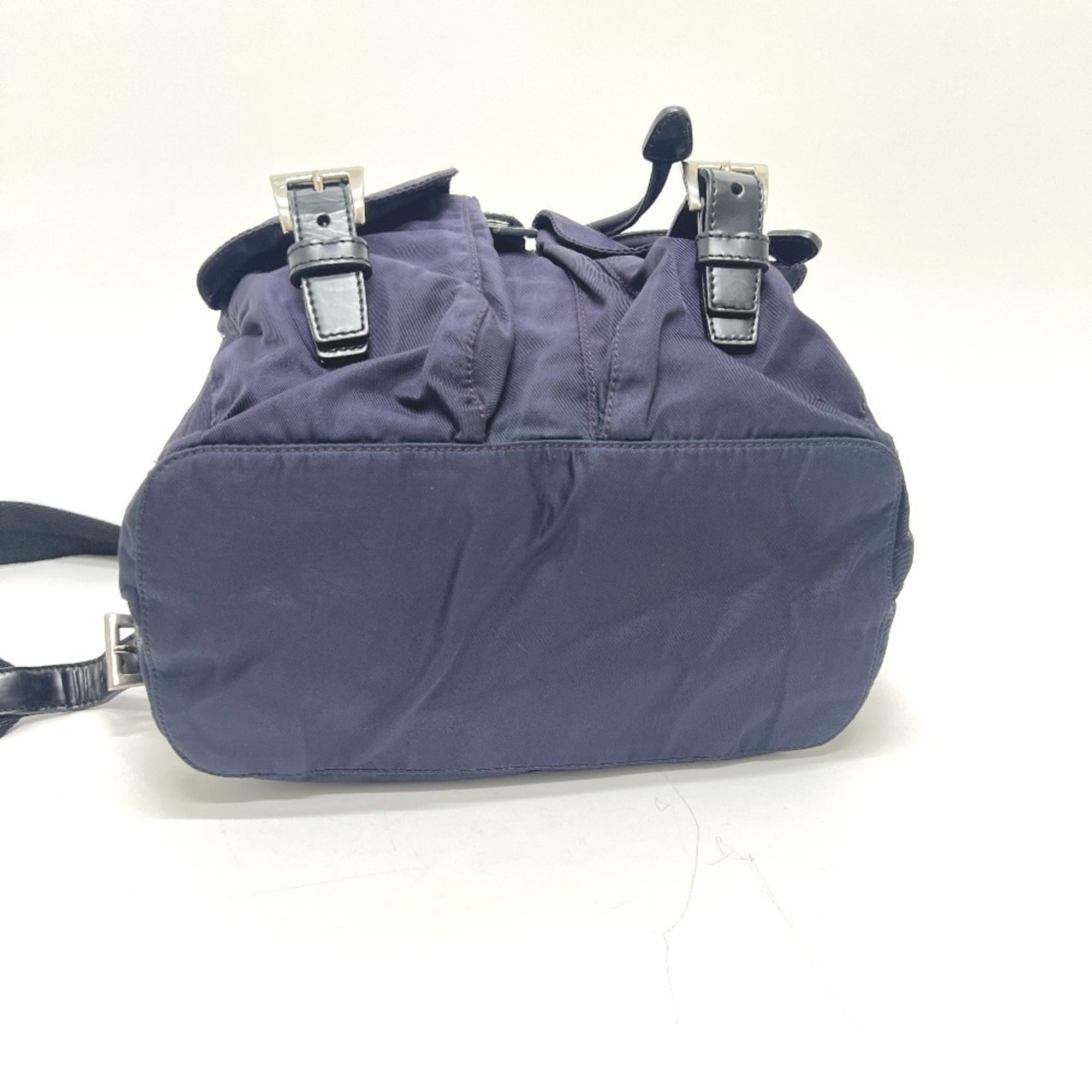 Prada Purple Nylon Leather Backpack (Pre-Owned)