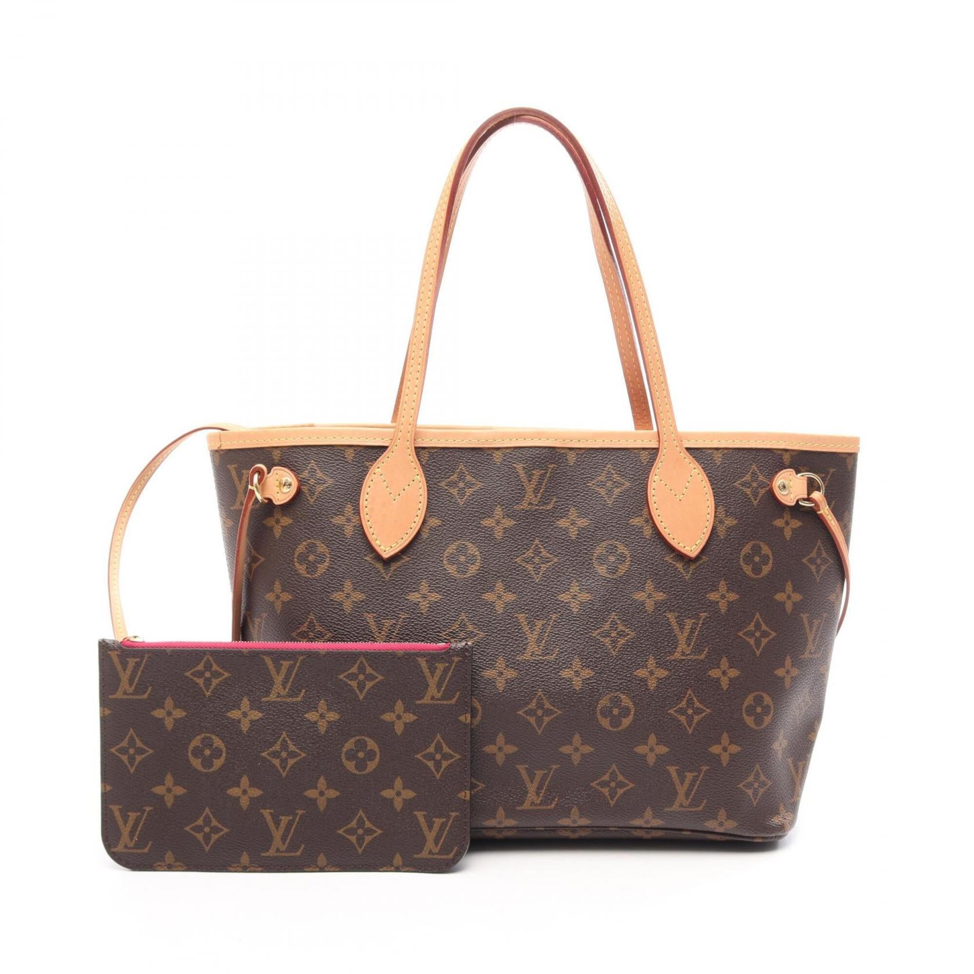 Louis Vuitton Brown Coated Canvas Pvc Monogram Leather Handbag Tote Bag (Pre-Owned)