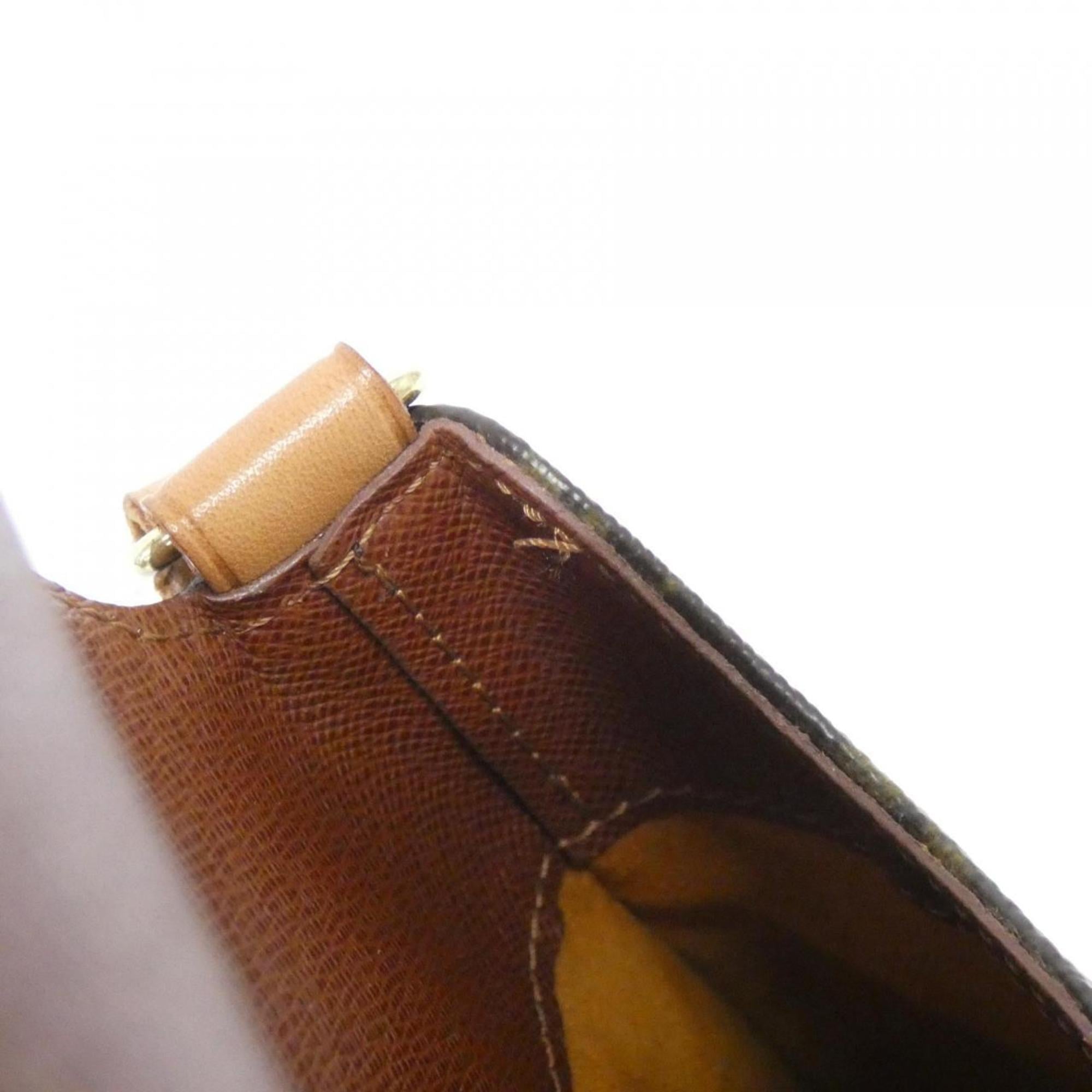Louis Vuitton Monogram Marron Coated Canvas Shoulder Bag (Pre-Owned)