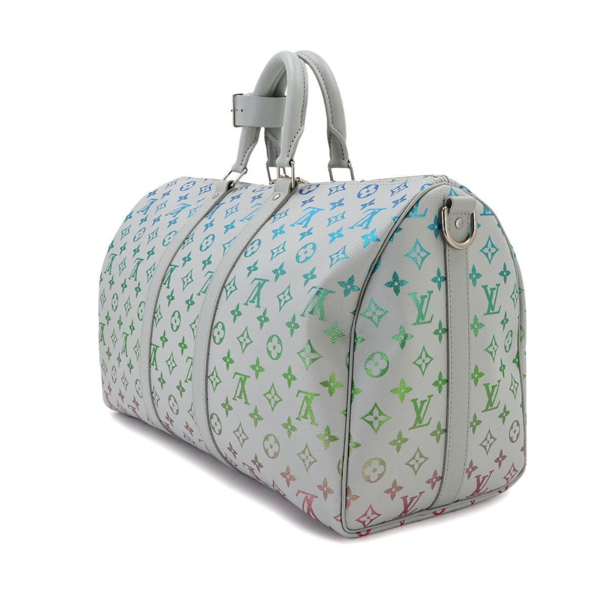 Louis Vuitton Gray Multi-Color Boston Bag Handbag (Pre-Owned)