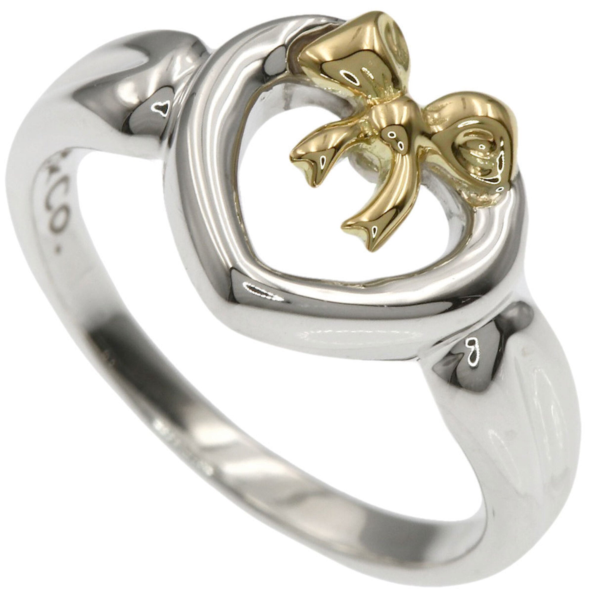 Tiffany Yellow Gold (18K) Silver Band Ring (Pre-Owned)
